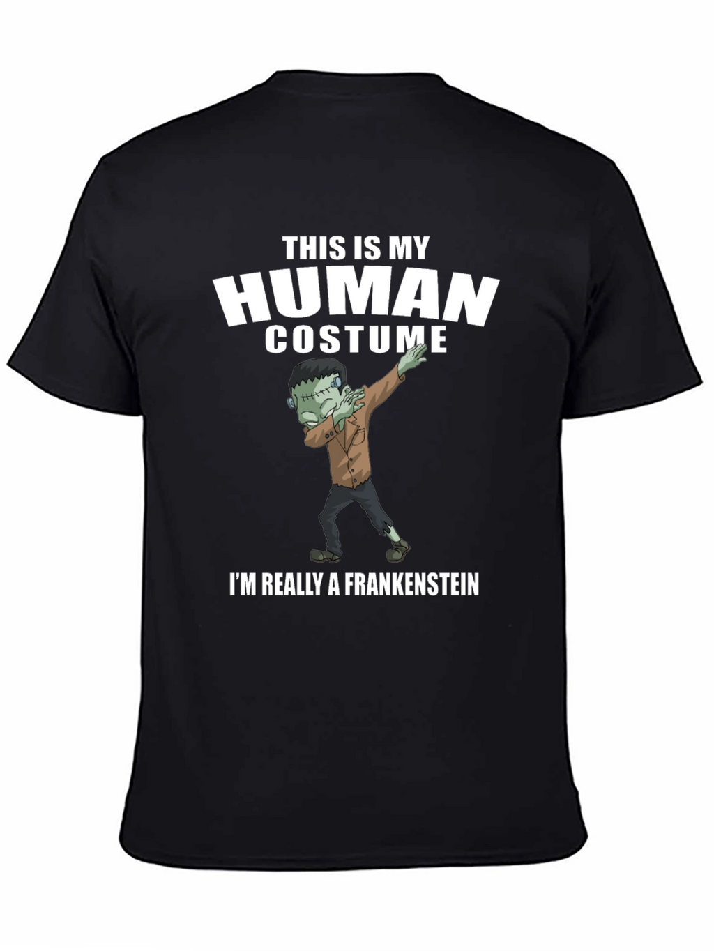 Funny Frankenstein Human Costume Graphic Tee
