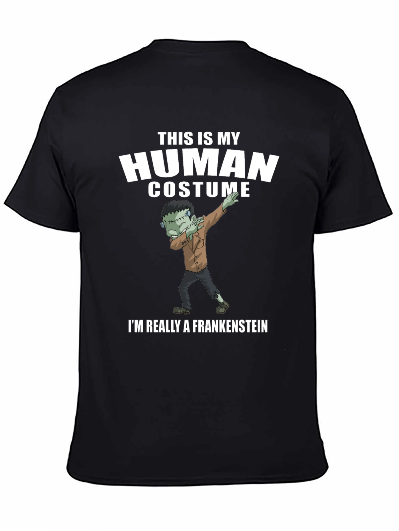 Funny Frankenstein Human Costume Graphic Tee