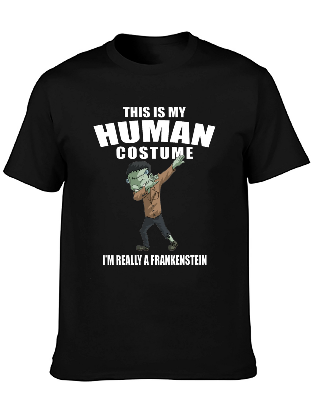 Funny Frankenstein Human Costume Graphic Tee