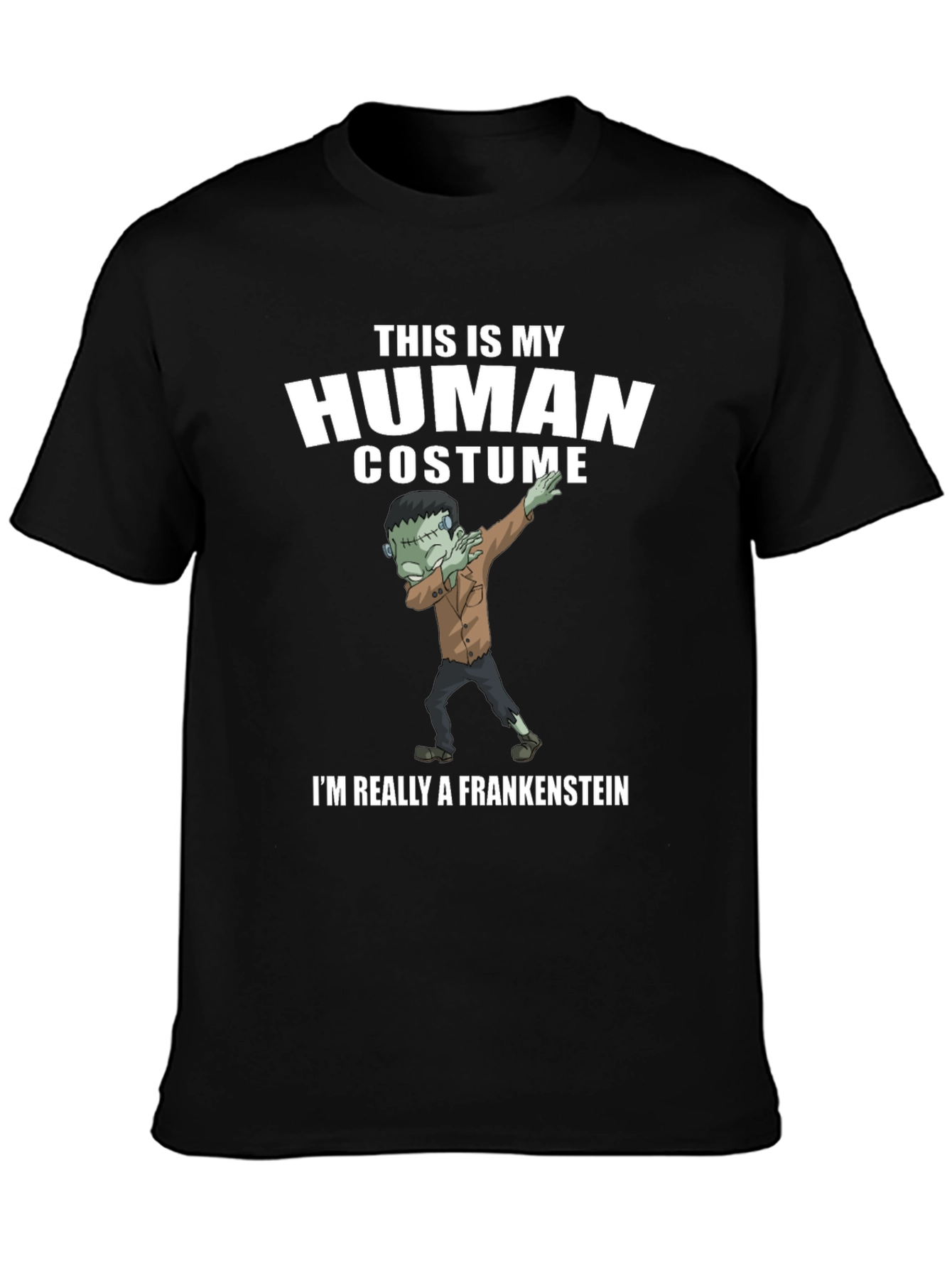 Funny Frankenstein Human Costume Graphic Tee