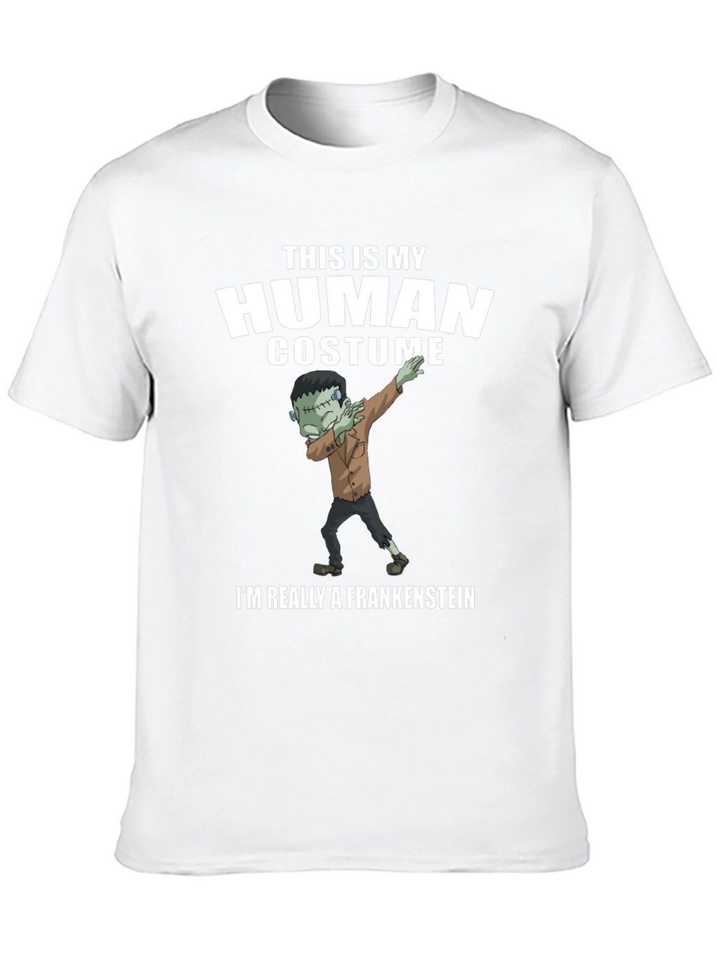 Funny Frankenstein Human Costume Graphic Tee