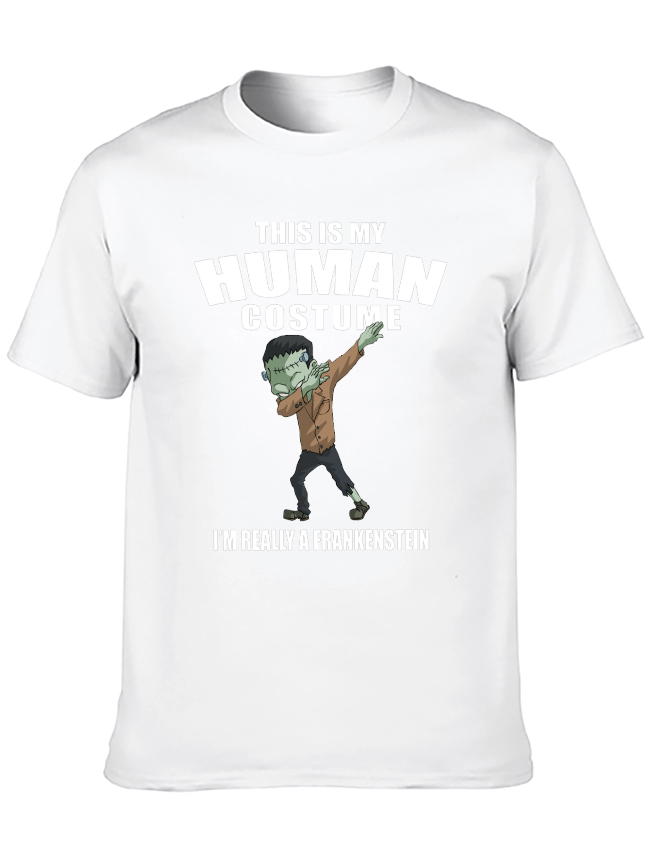 Funny Frankenstein Human Costume Graphic Tee