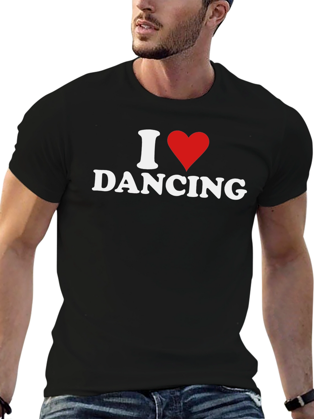 I Heart Dancing Graphic T-Shirt - Black