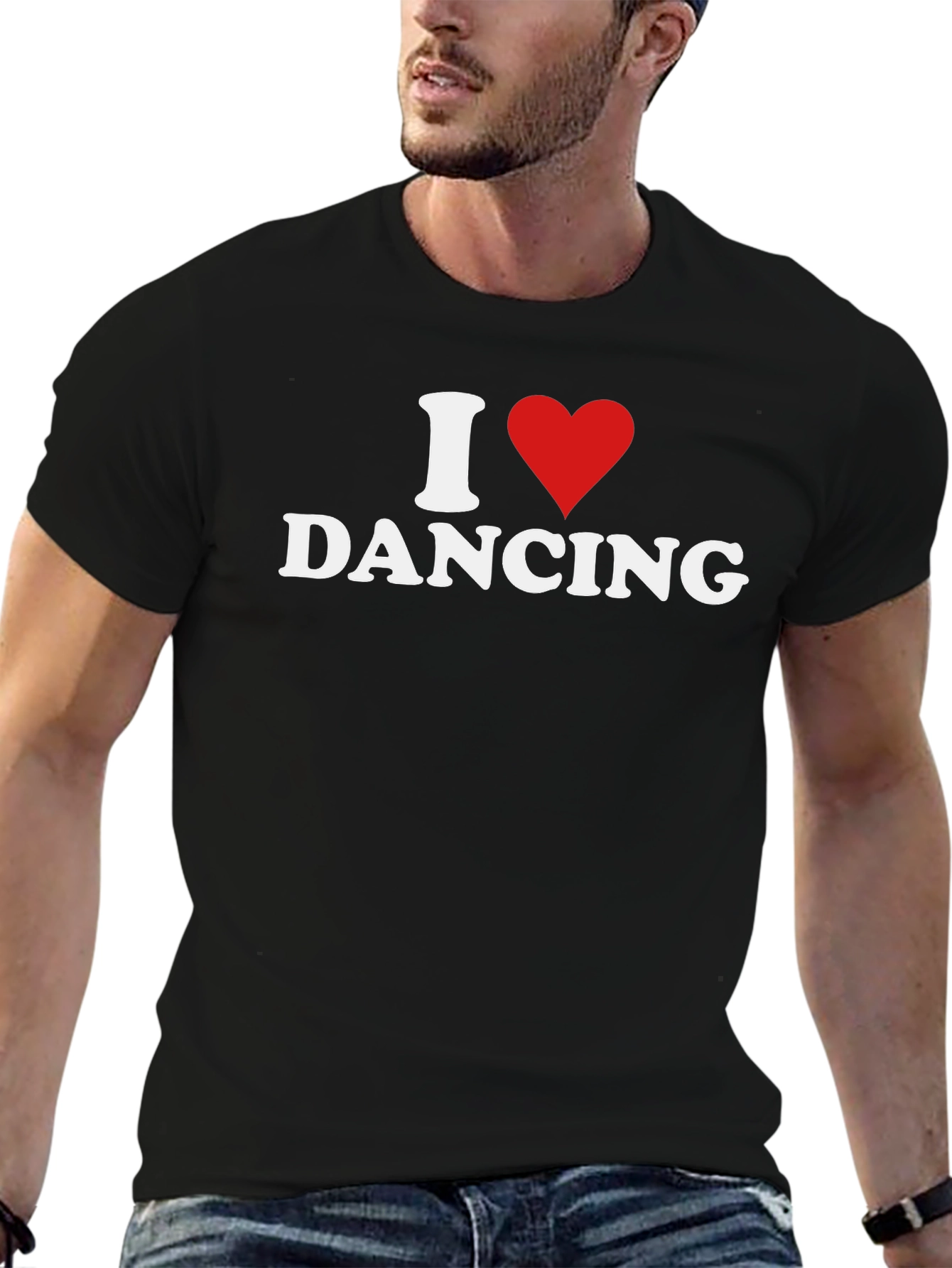 I Heart Dancing Graphic T-Shirt - Black