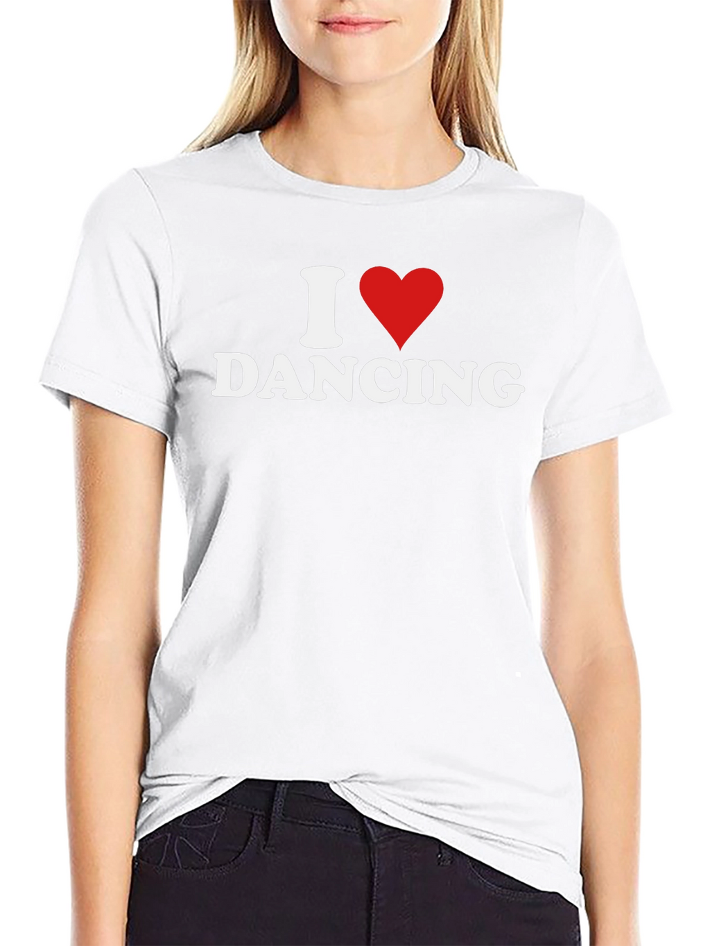 I Heart Dancing Graphic T-Shirt - Black