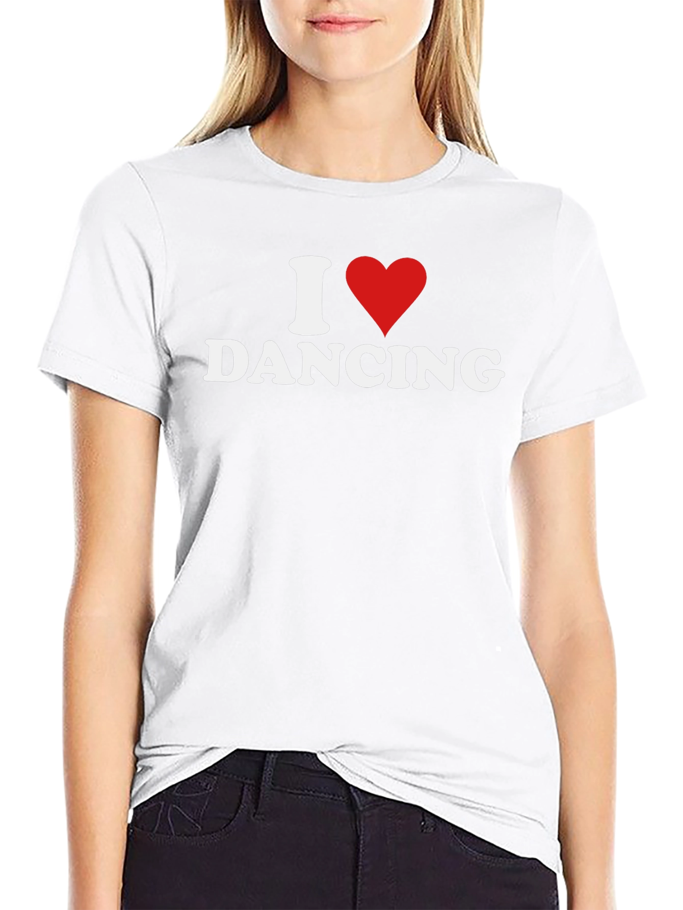 I Heart Dancing Graphic T-Shirt - Black