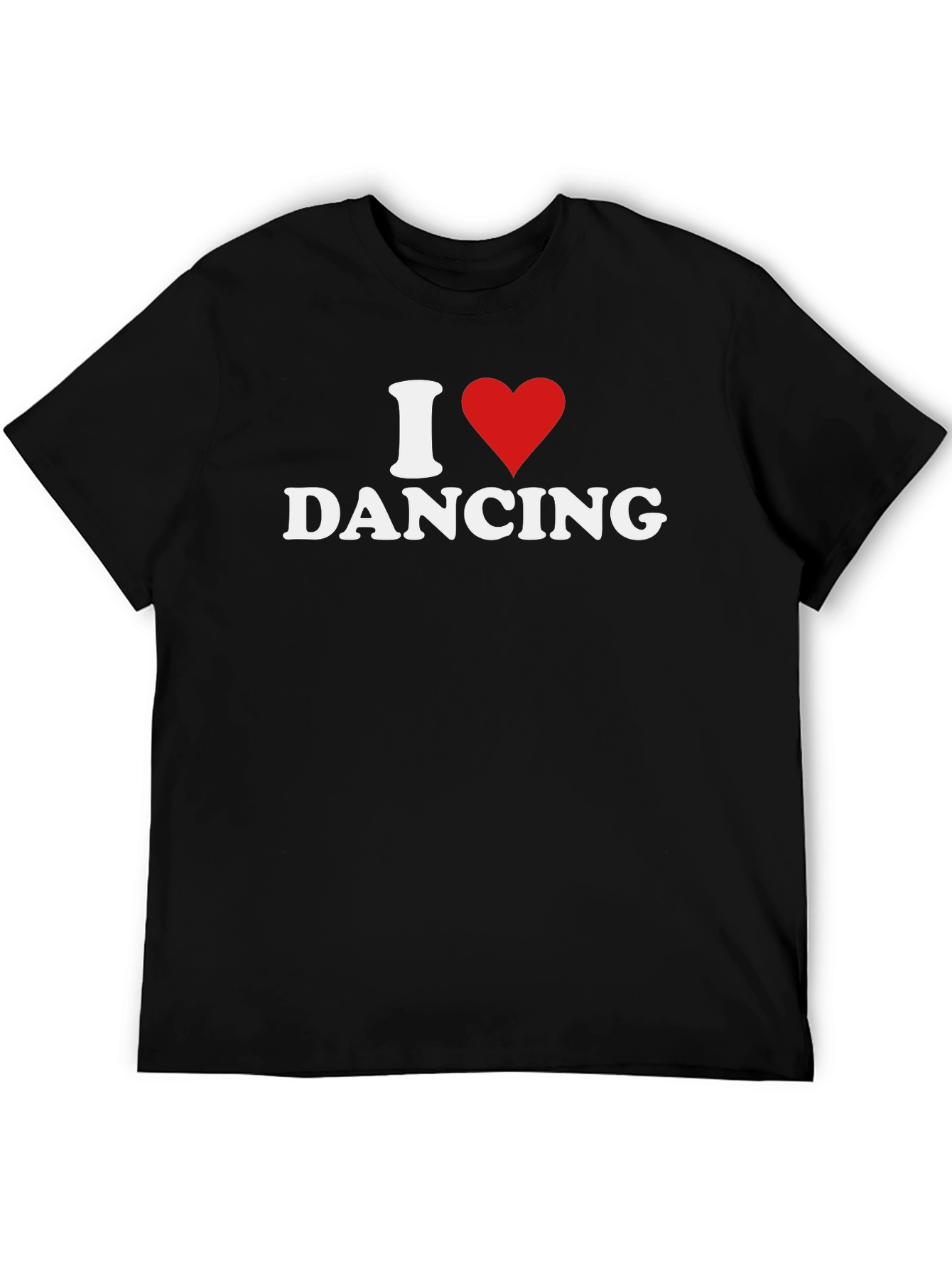 I Heart Dancing Graphic T-Shirt - Black