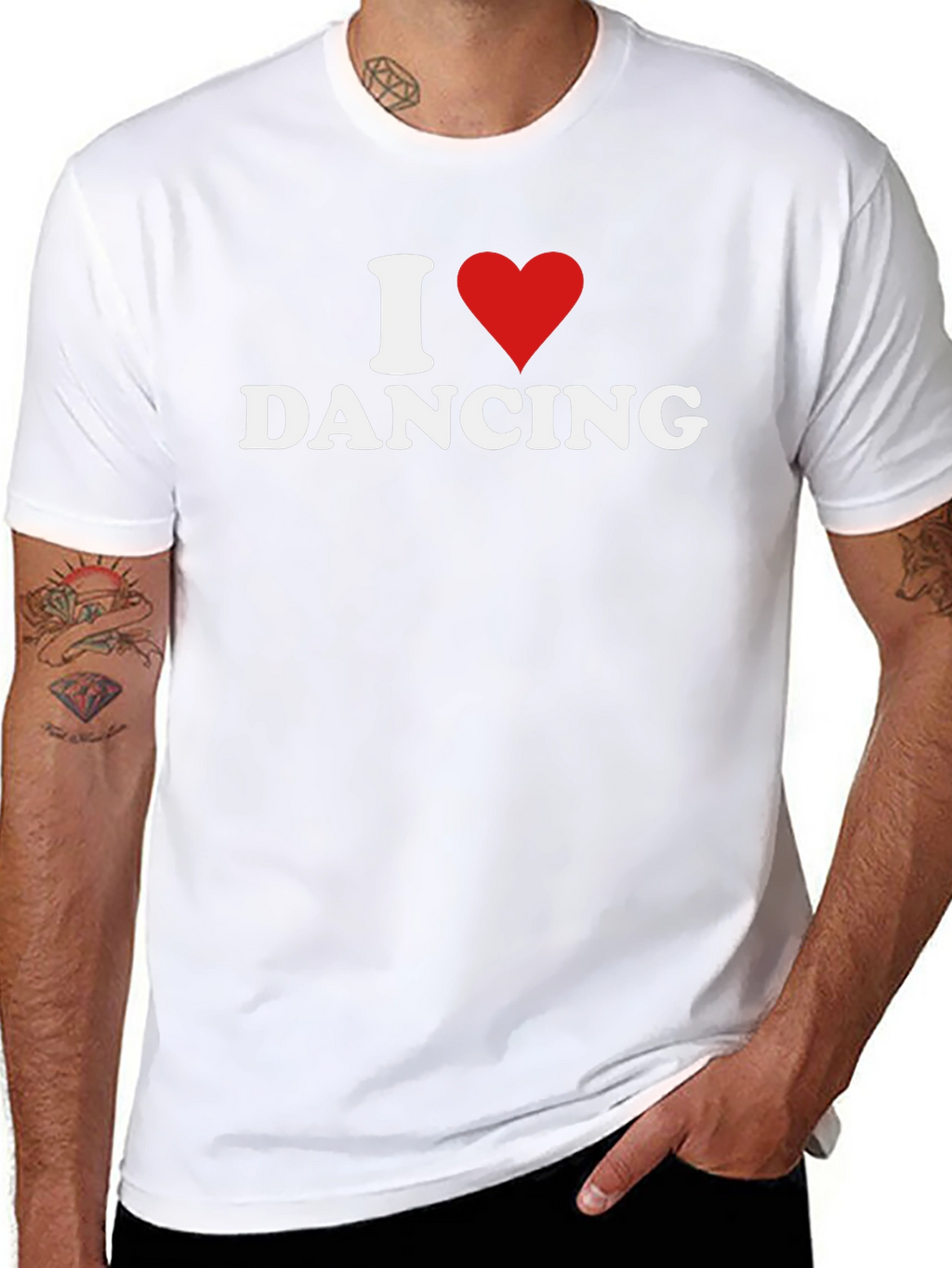 I Heart Dancing Graphic T-Shirt - Black