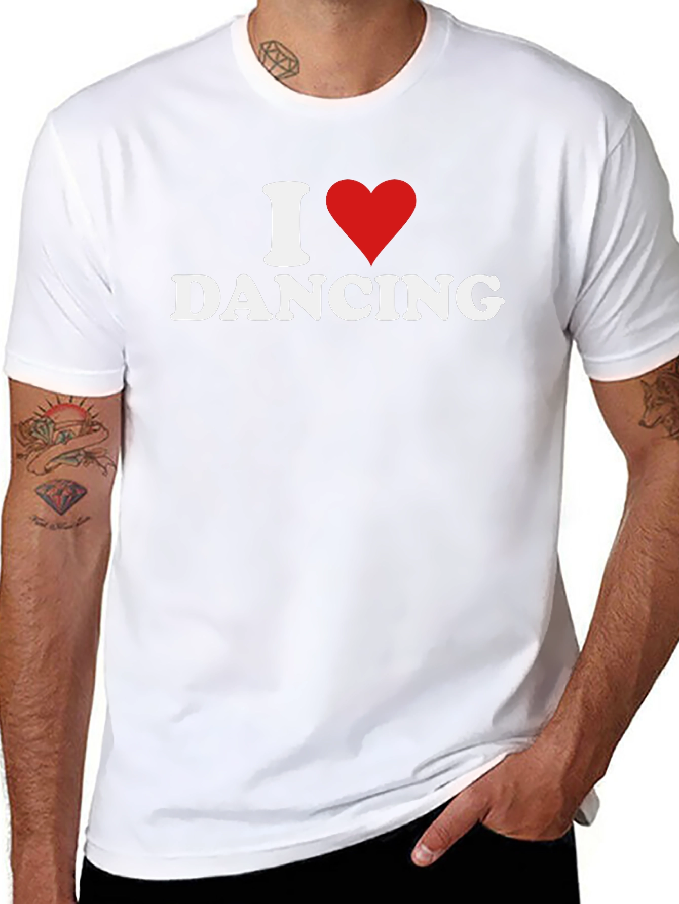 I Heart Dancing Graphic T-Shirt - Black