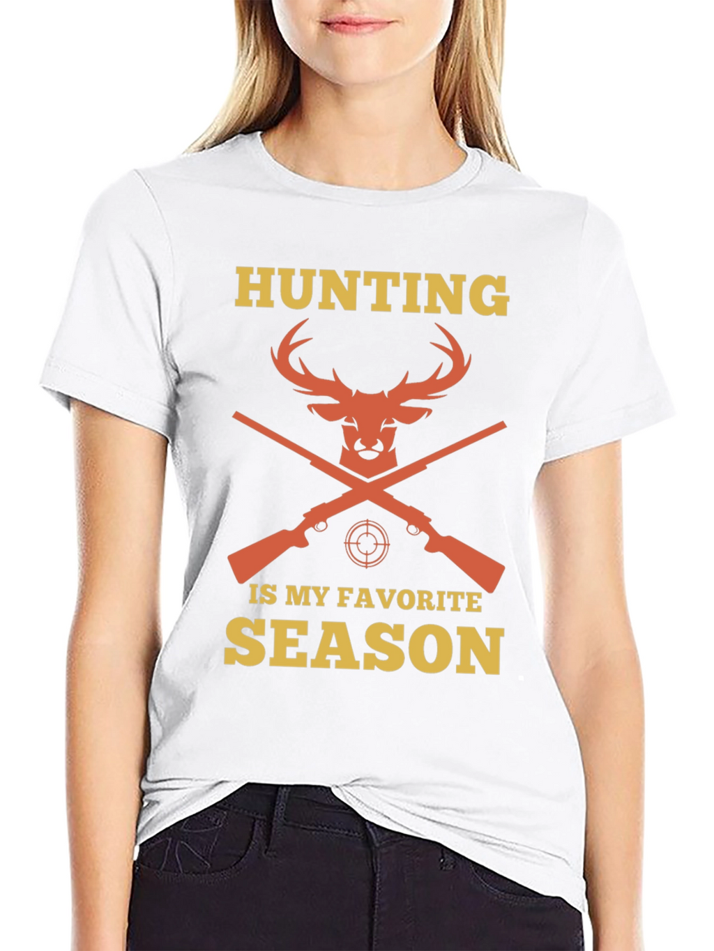 Hunting Season Tee - Deer & Rifle Design