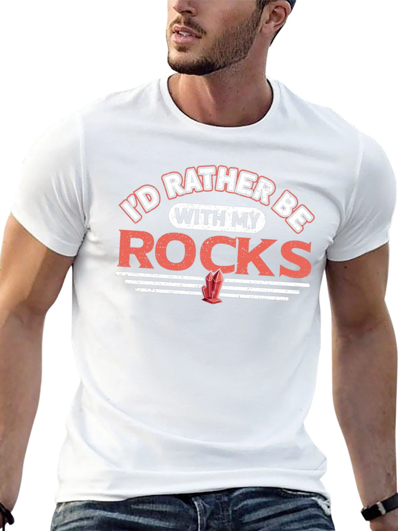 Rocks T-Shirt - Id Rather Be With My Rocks