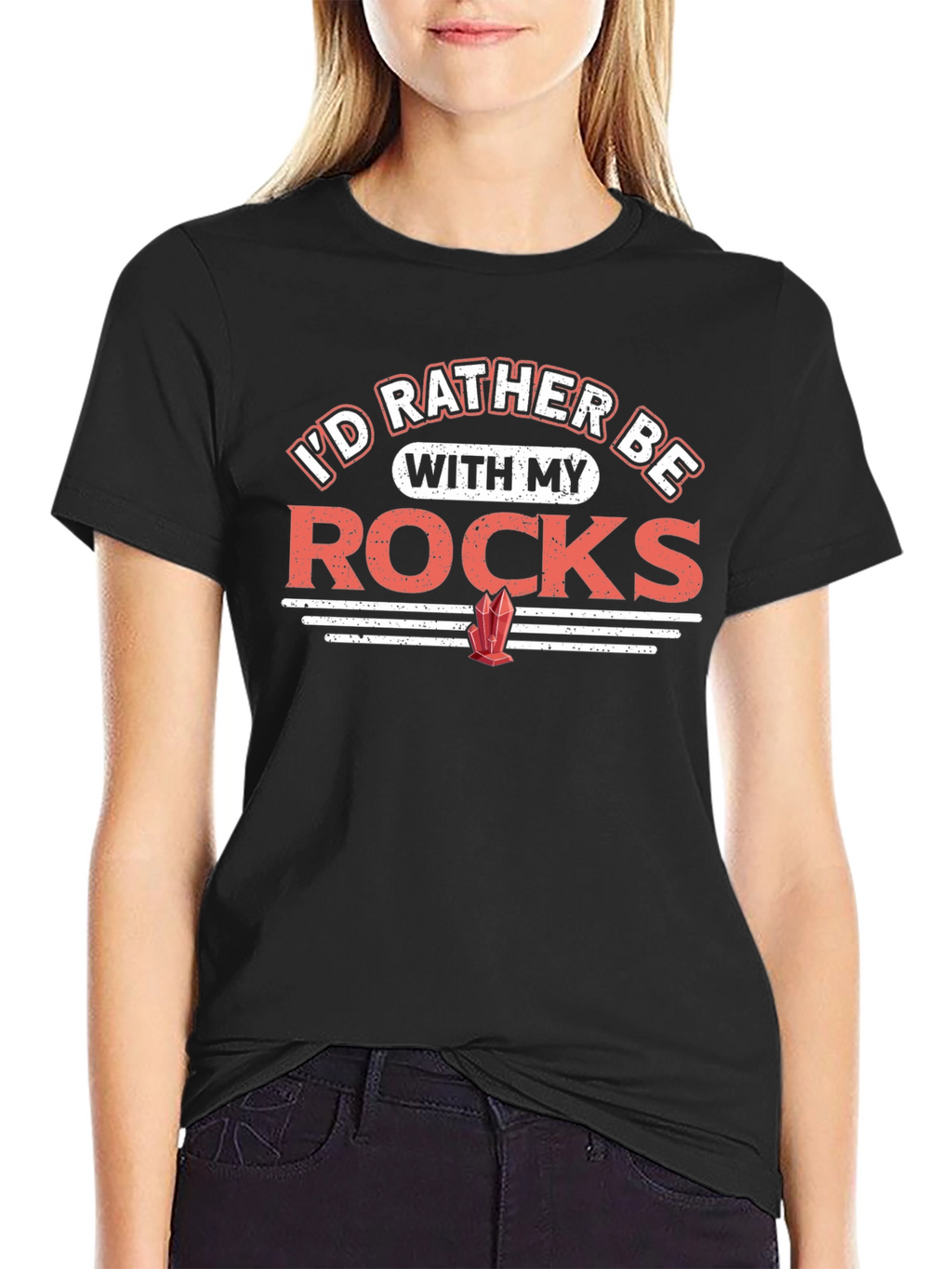 Rocks T-Shirt - Id Rather Be With My Rocks