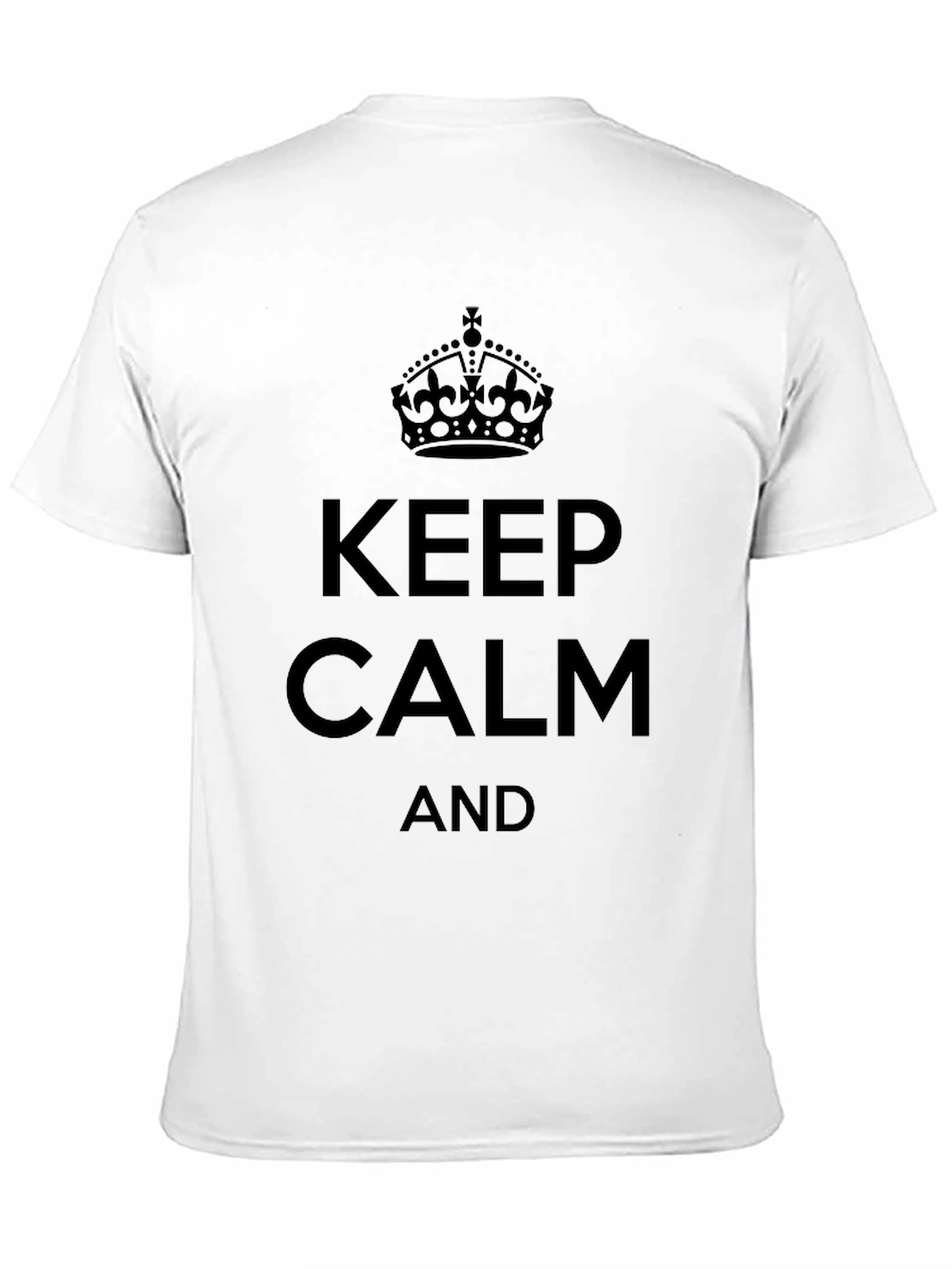 Keep Calm Graphic Tee - Black