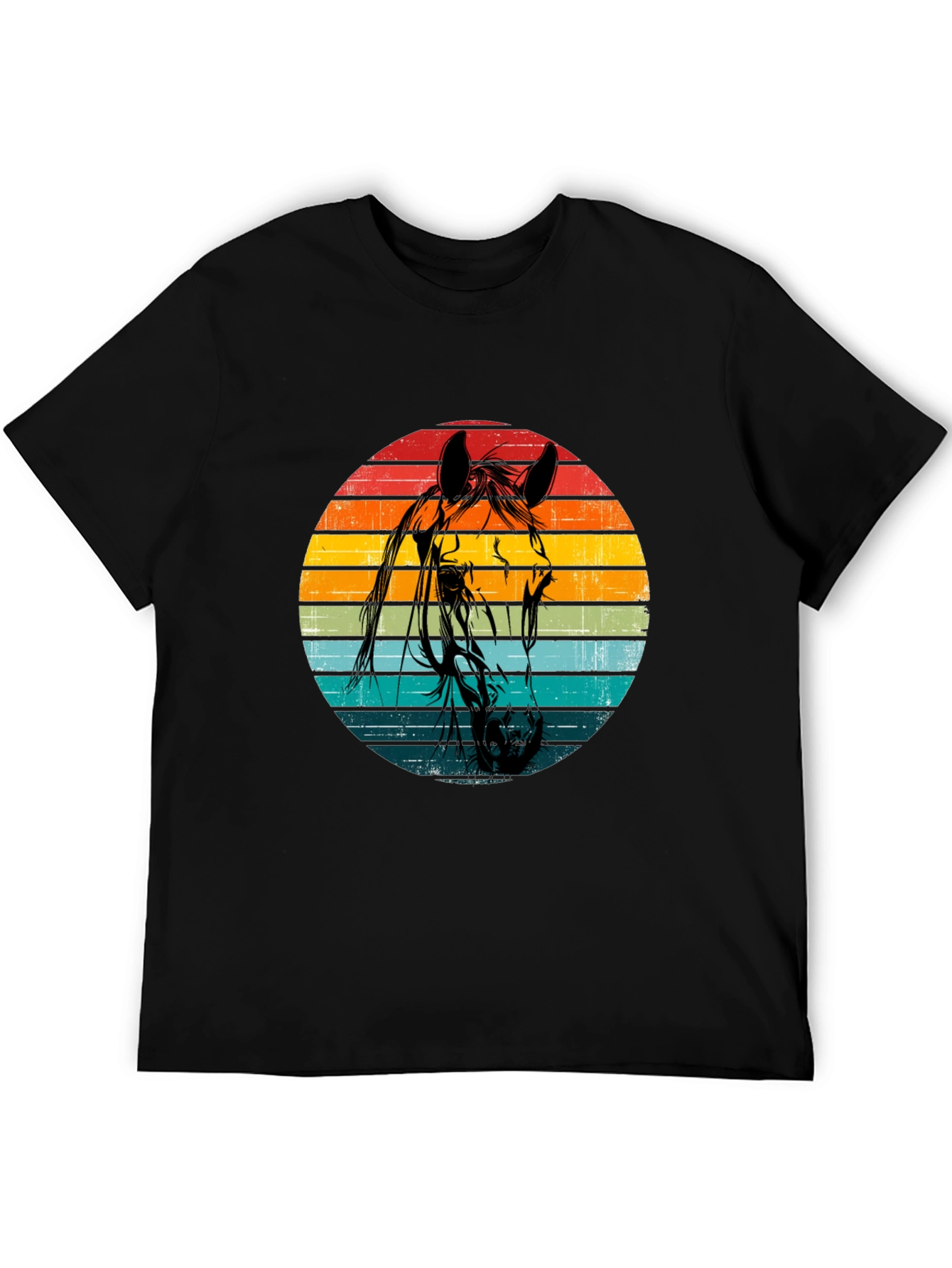 Vintage Horse Graphic Tee - Retro Style Unisex T-Shirt