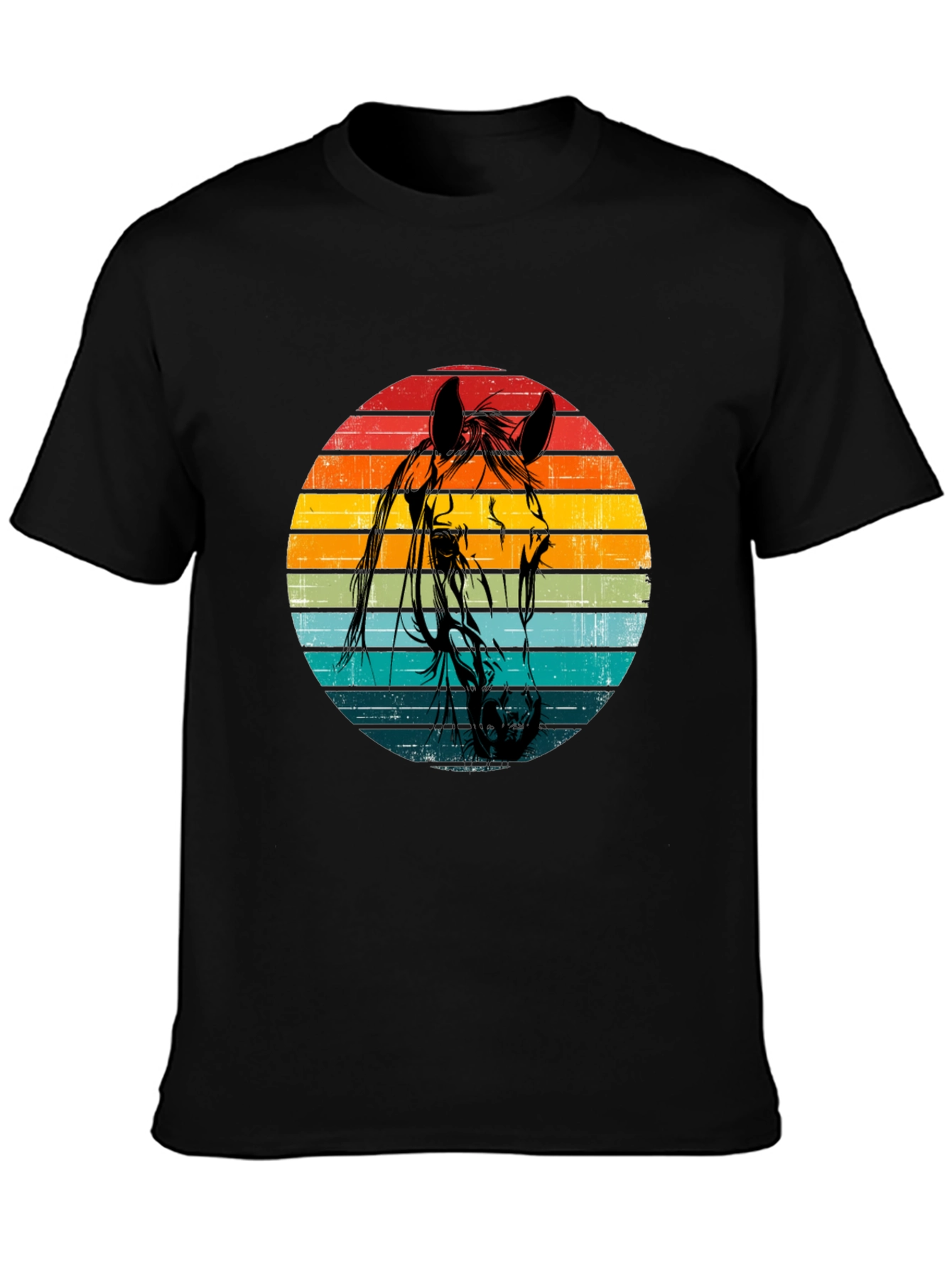 Vintage Horse Graphic Tee - Retro Style Unisex T-Shirt