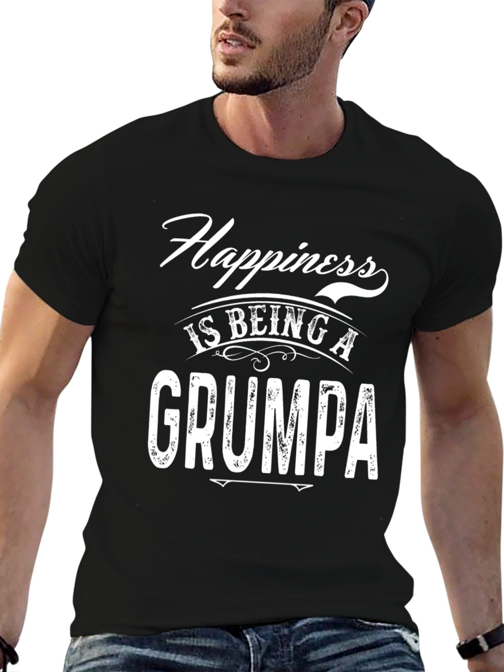 Happiness is Being a GRUMPA T-Shirt