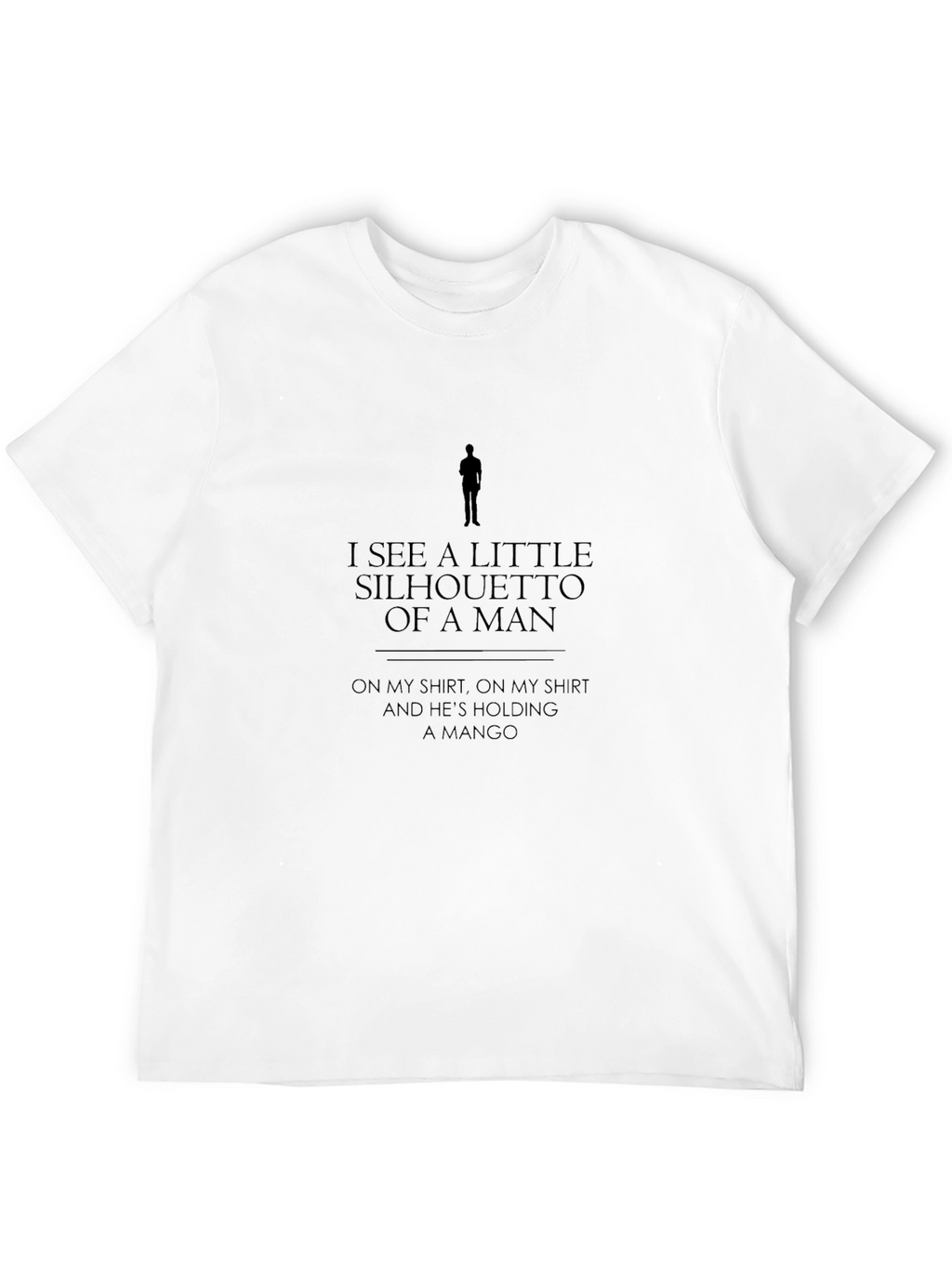 Silhouette Man & Mango Graphic T-Shirt - Black