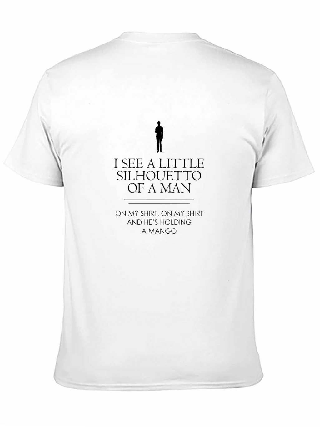 Silhouette Man & Mango Graphic T-Shirt - Black
