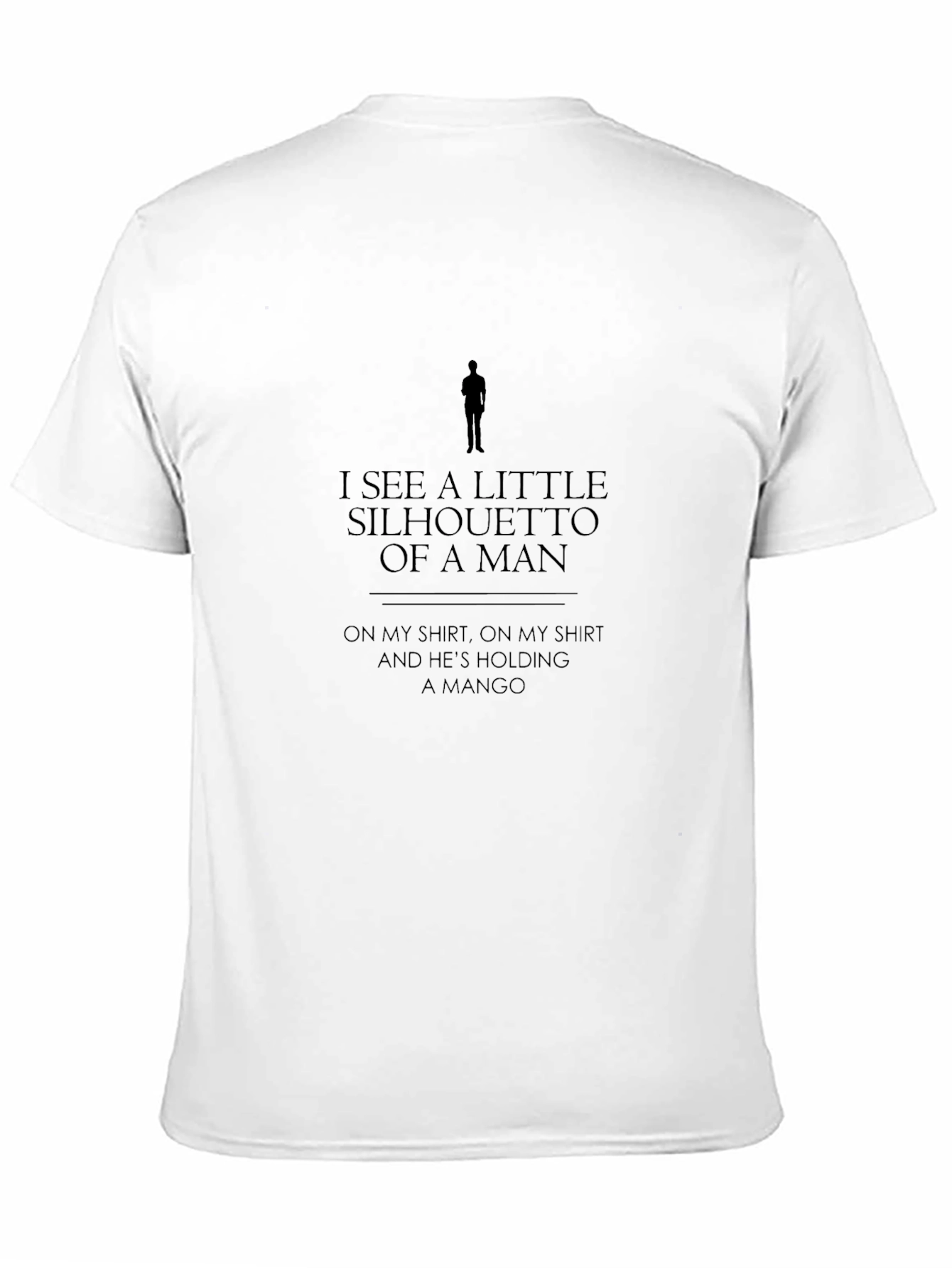 Silhouette Man & Mango Graphic T-Shirt - Black