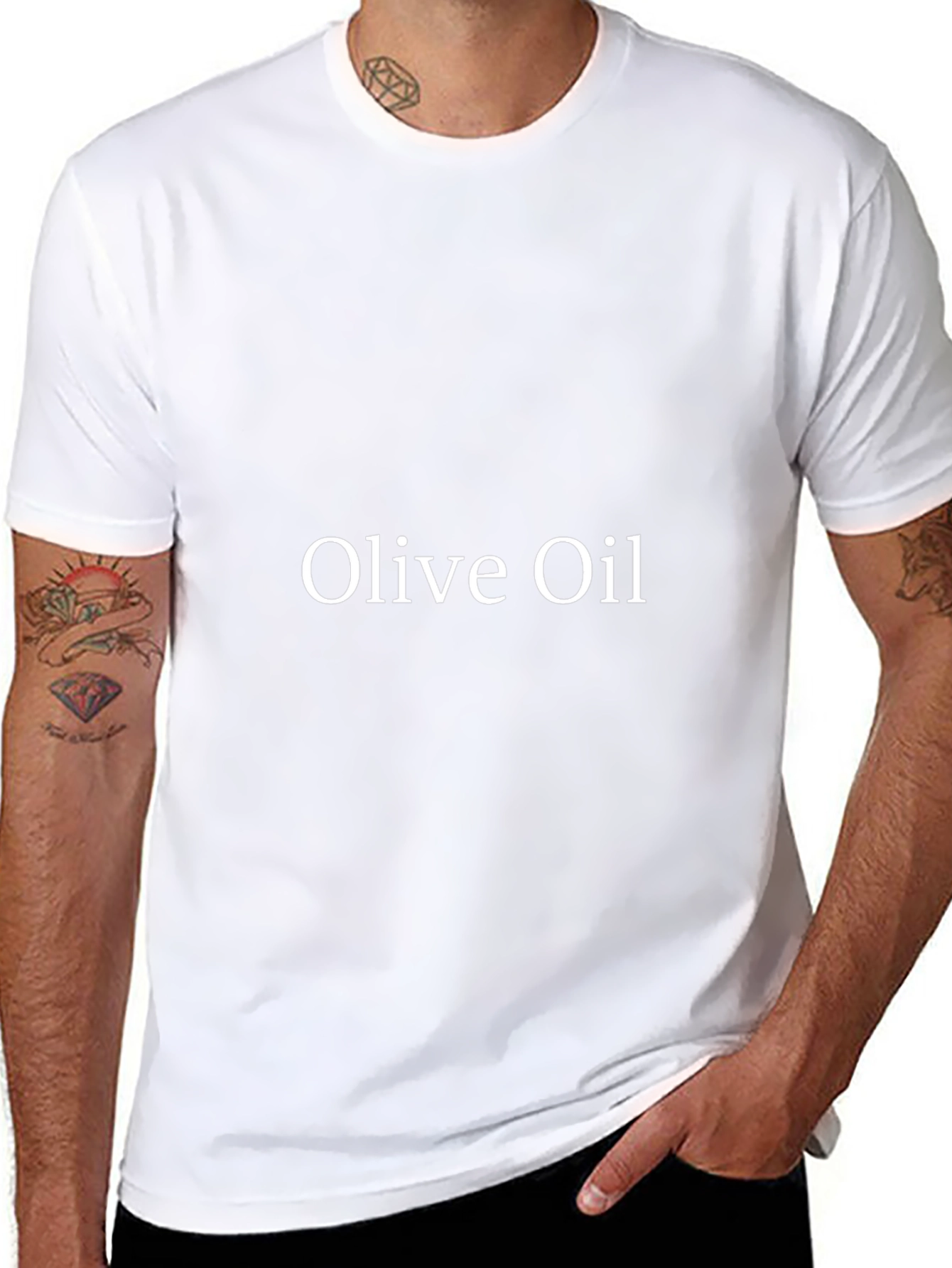 Olive Oil Black T-Shirt
