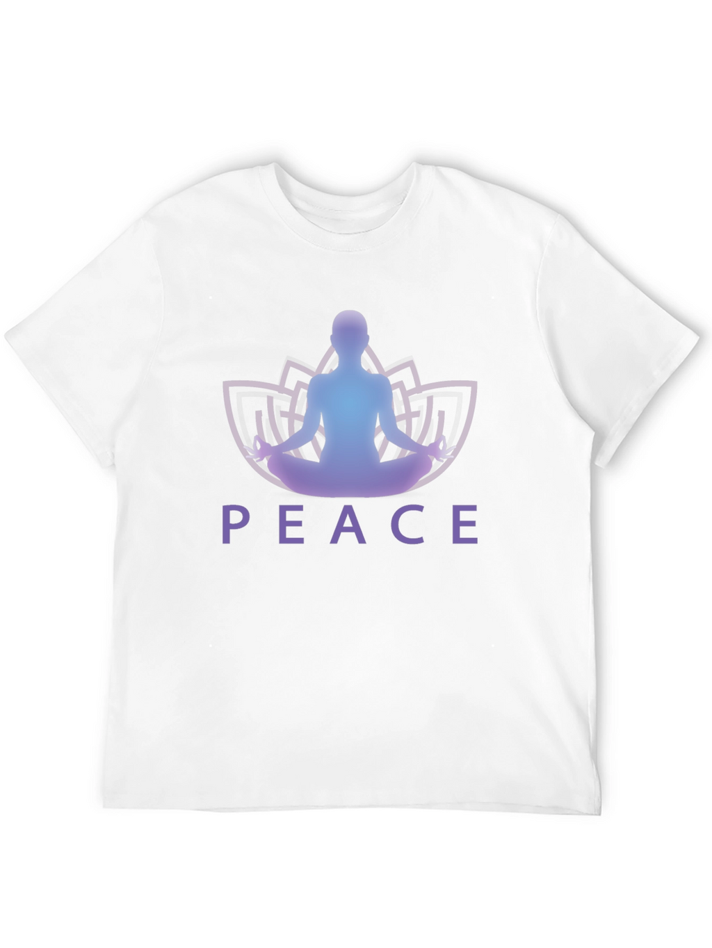 Peace Yoga Lotus Mens Graphic Tee