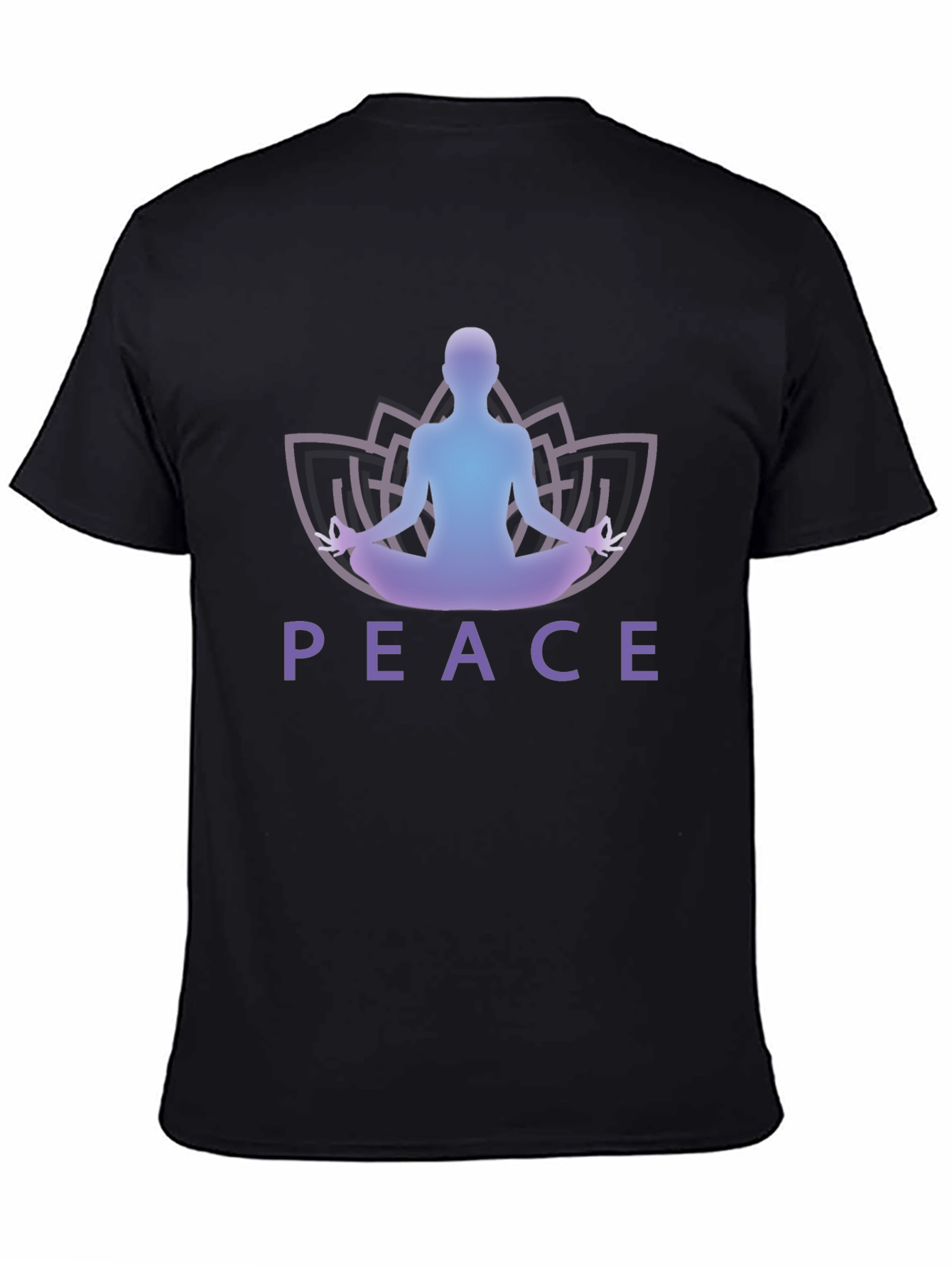 Peace Yoga Lotus Mens Graphic Tee