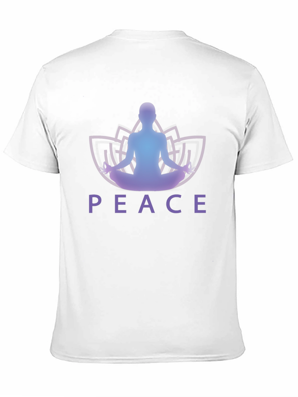Peace Yoga Lotus Mens Graphic Tee