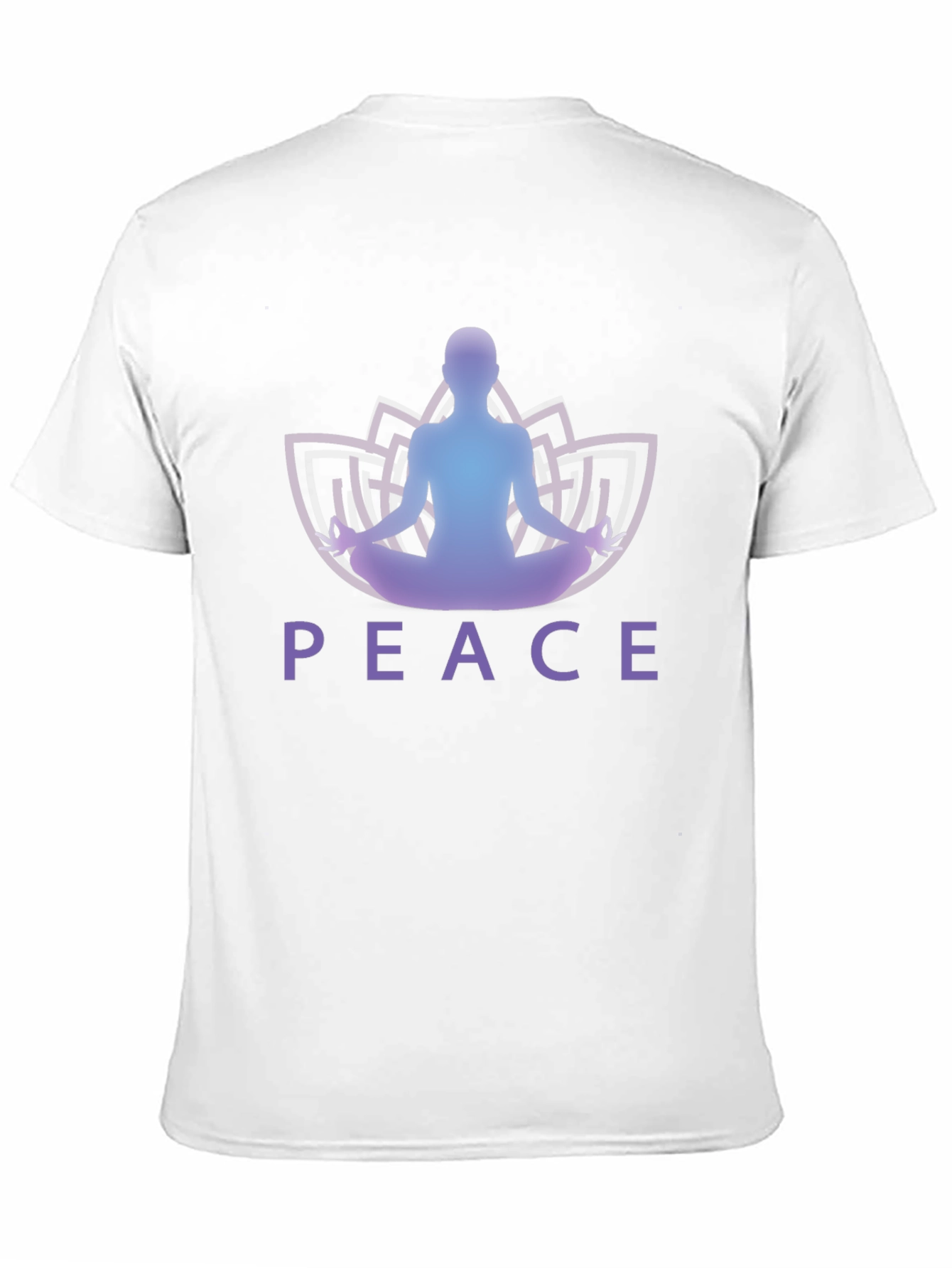 Peace Yoga Lotus Mens Graphic Tee
