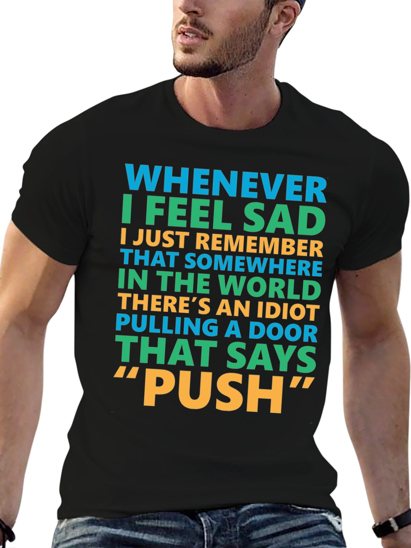Funny Push Door T-Shirt