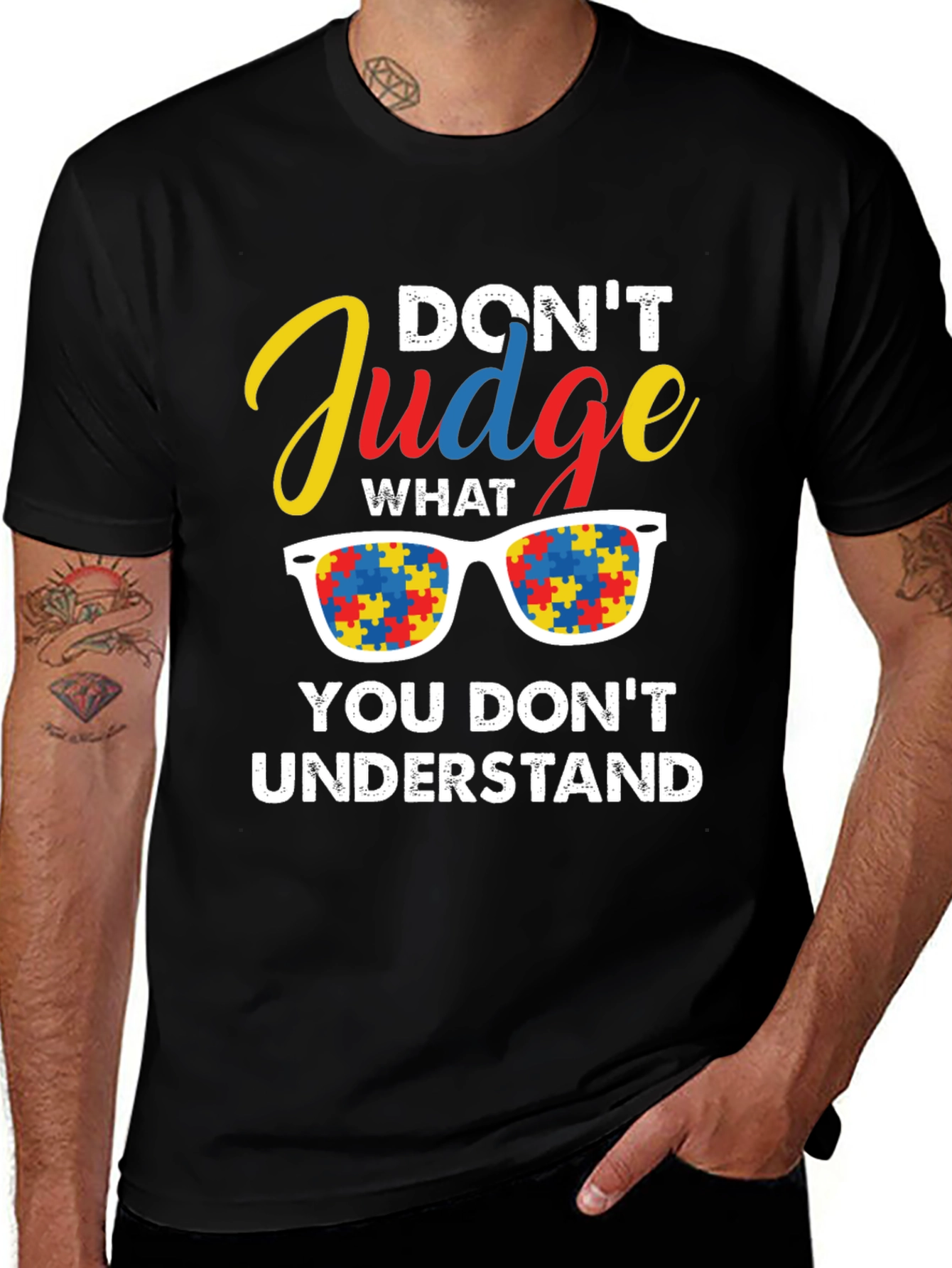 Autism Awareness T-Shirt: Dont Judge Understand