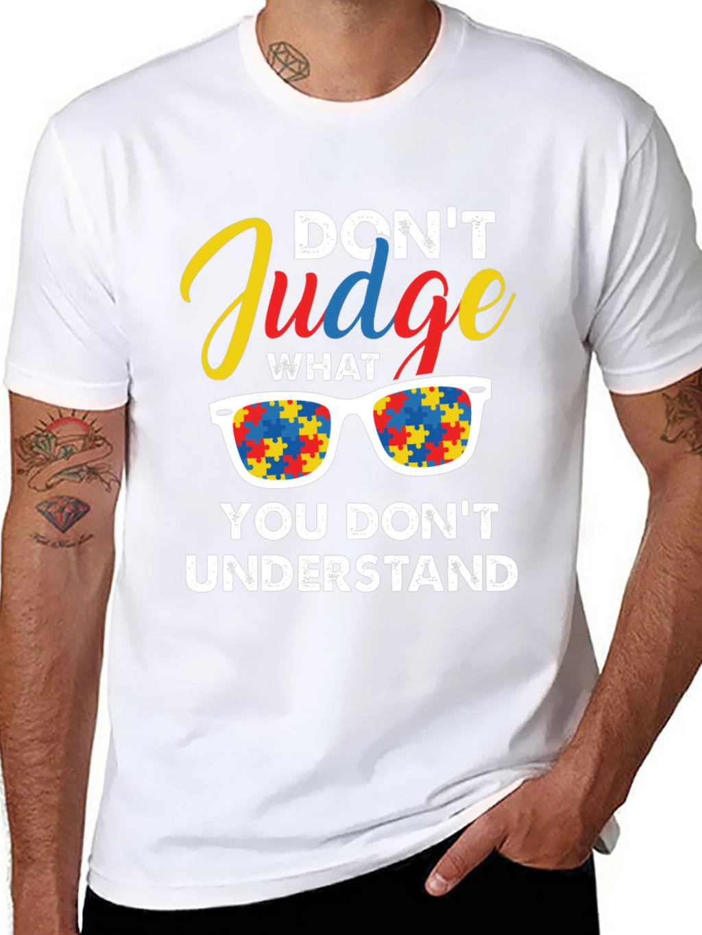 Autism Awareness T-Shirt: Dont Judge Understand