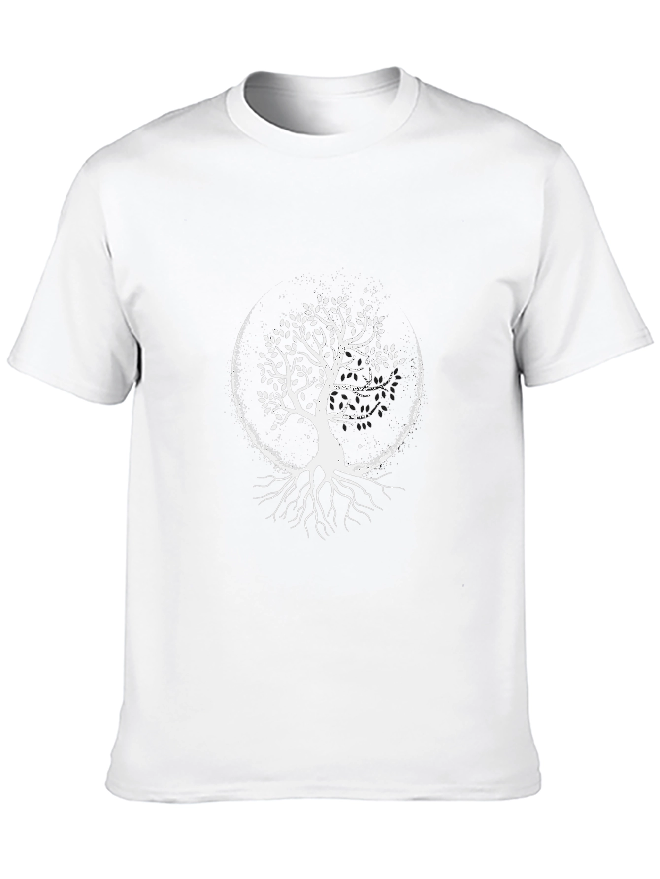 Tree of Life Graphic Tee - Black Cotton Shirt