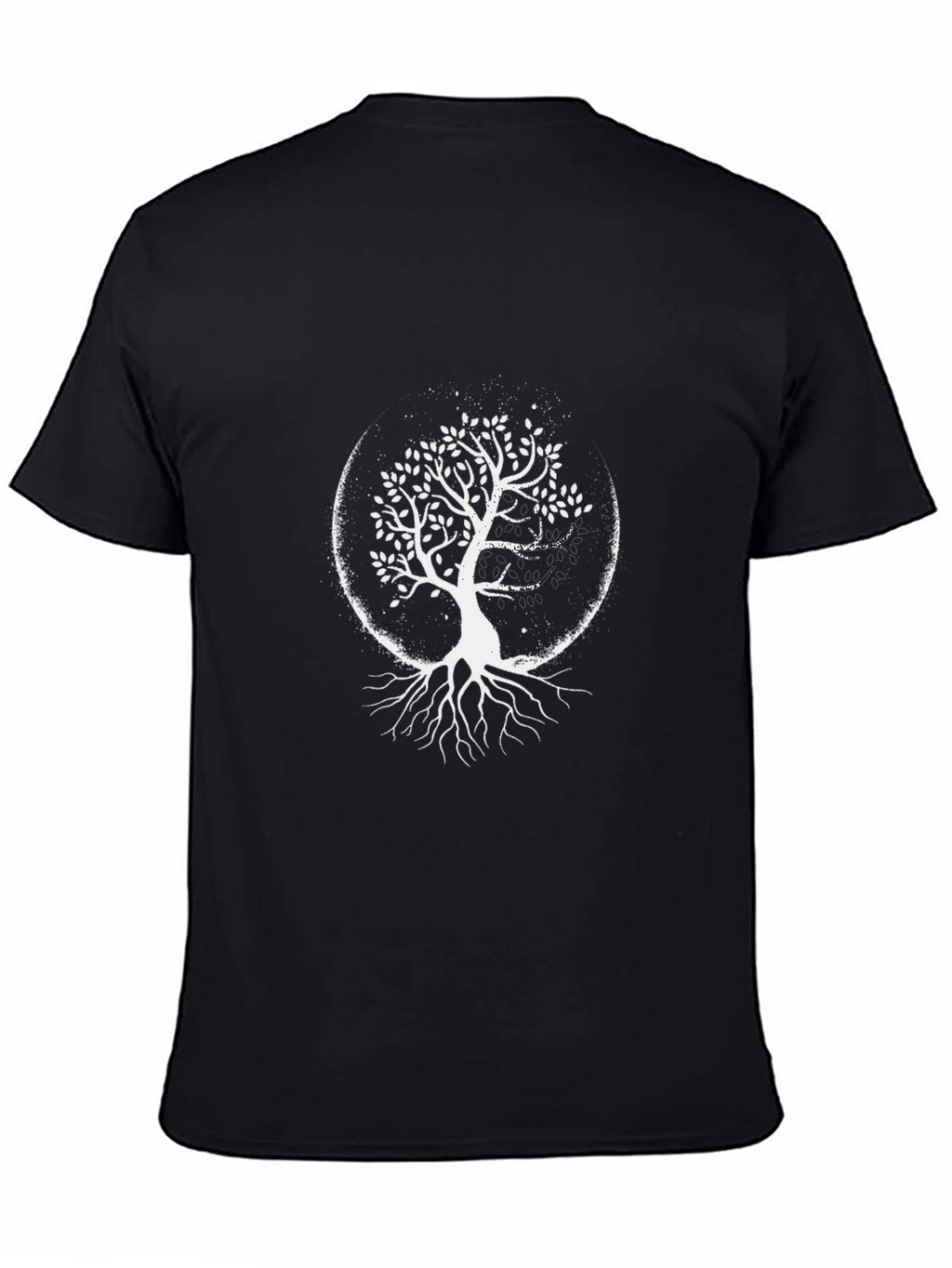 Tree of Life Graphic Tee - Black Cotton Shirt