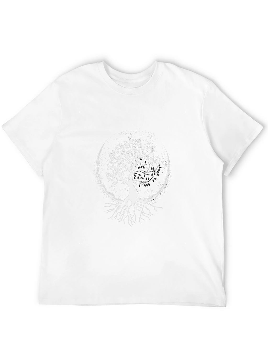Tree of Life Graphic Tee - Black Cotton Shirt