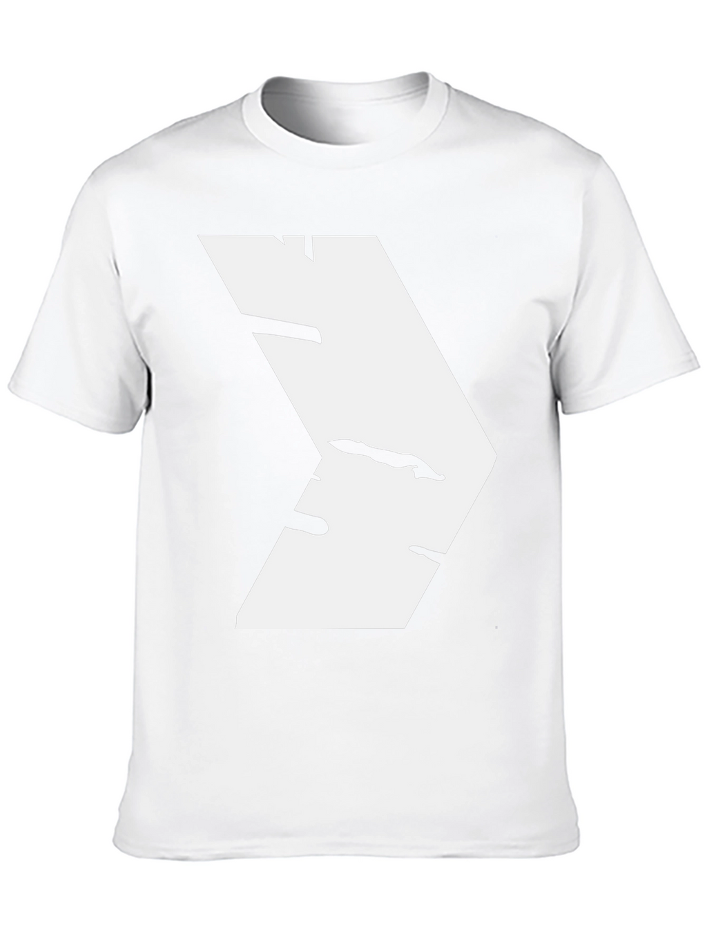 Modern White Chevron Graphic Black T-Shirt