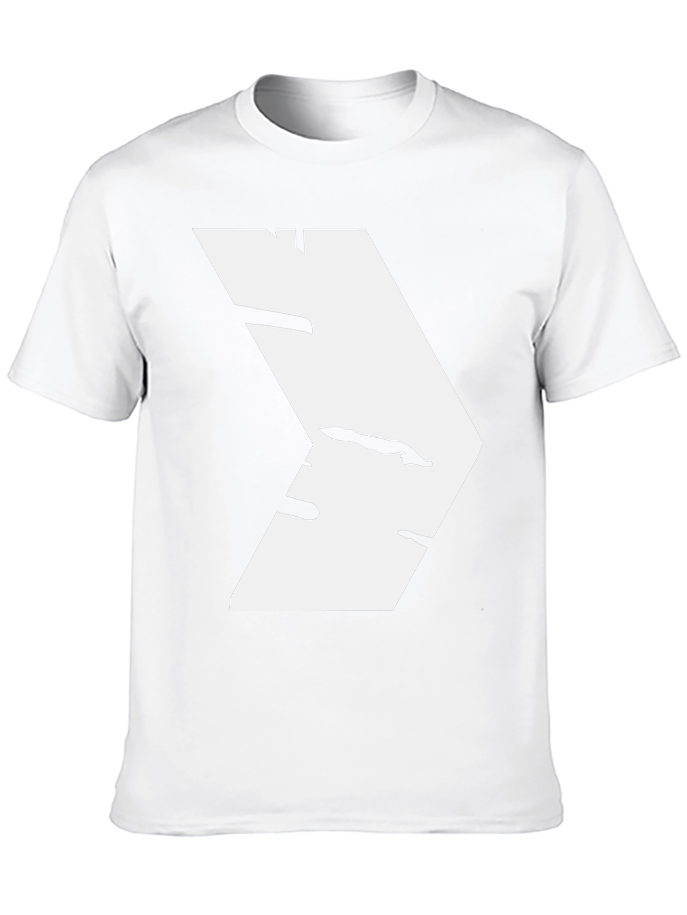 Modern White Chevron Graphic Black T-Shirt