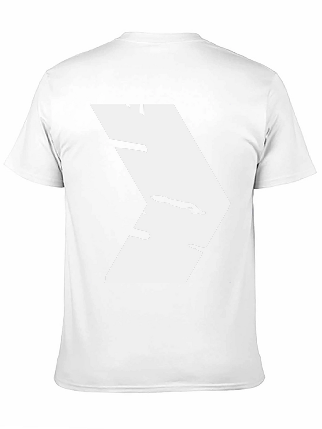 Modern White Chevron Graphic Black T-Shirt