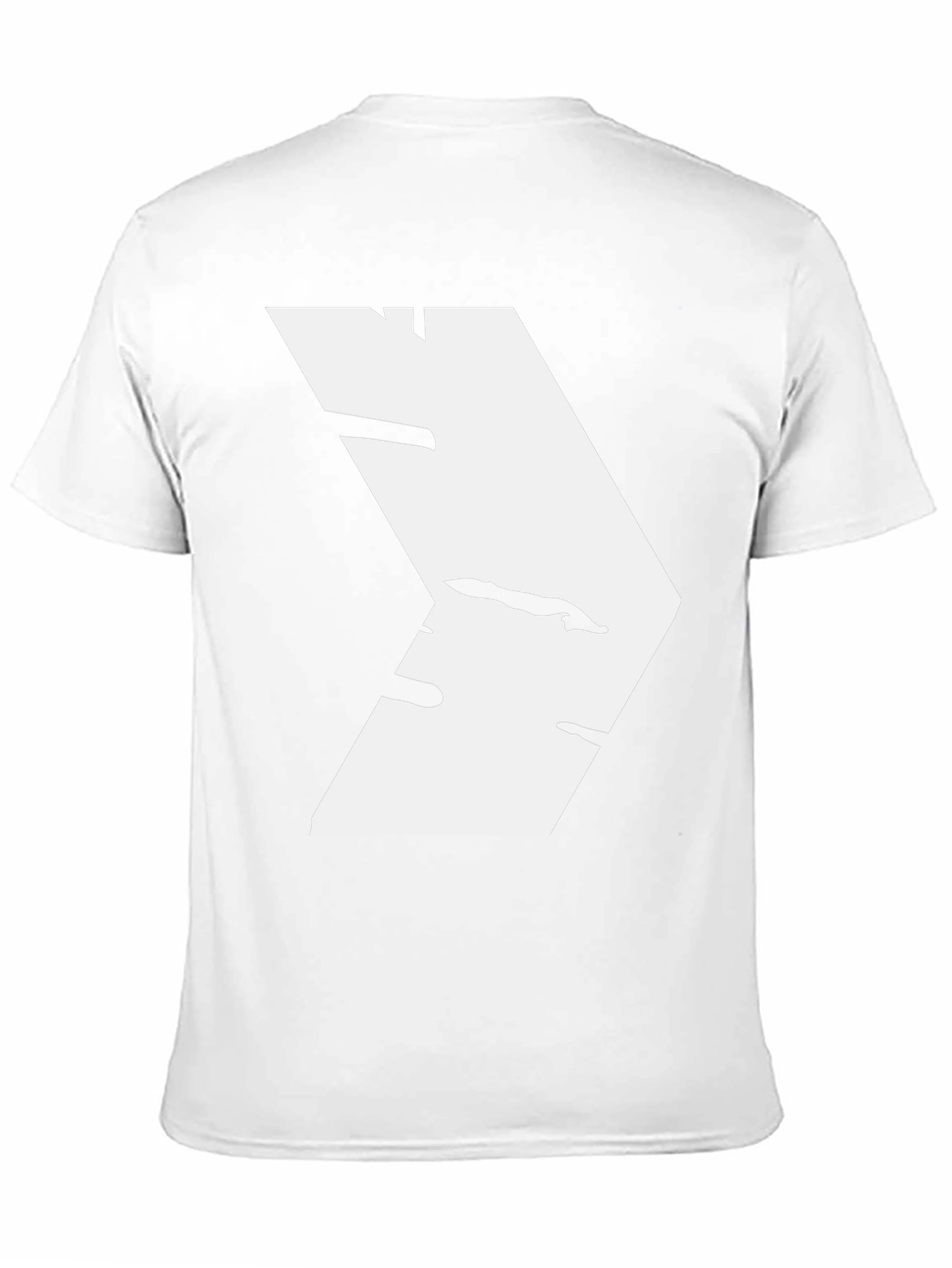 Modern White Chevron Graphic Black T-Shirt