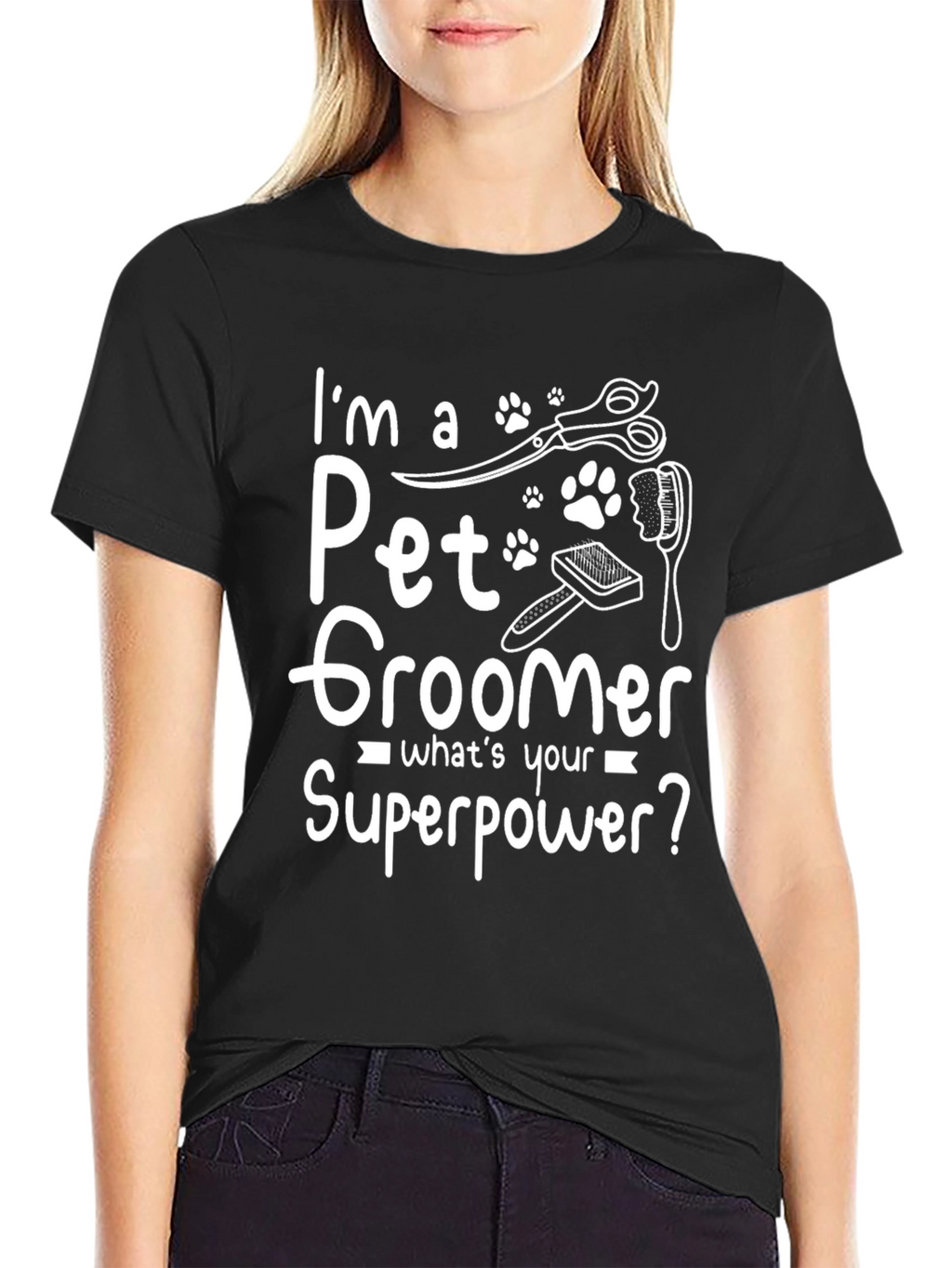 Pet Groomer Superpower T-Shirt - Funny Pet Lover Tee