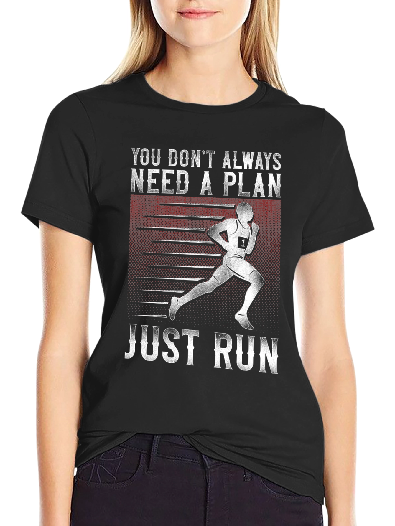 Runners Motivation T-Shirt - Just Run!