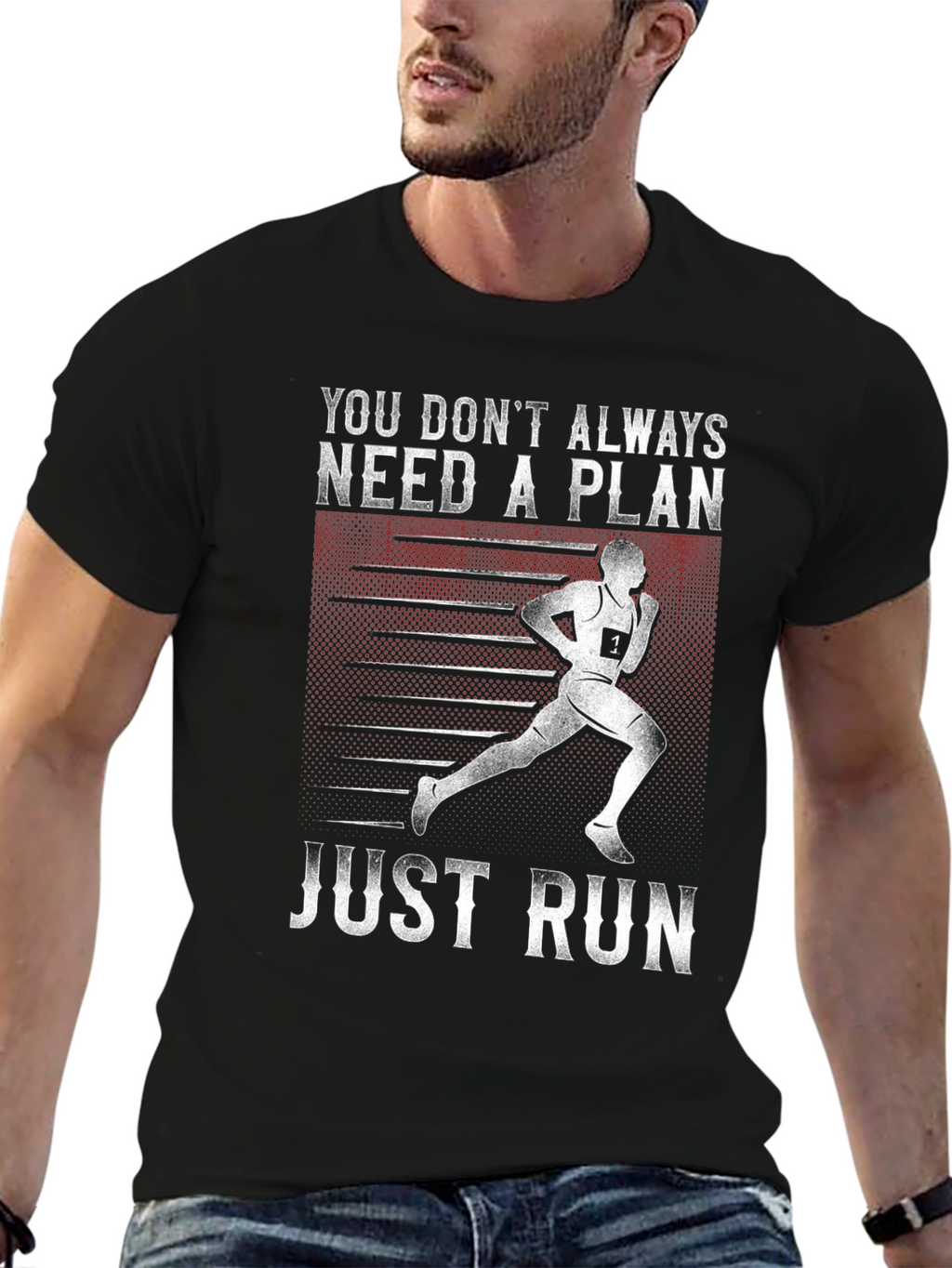 Runners Motivation T-Shirt - Just Run!