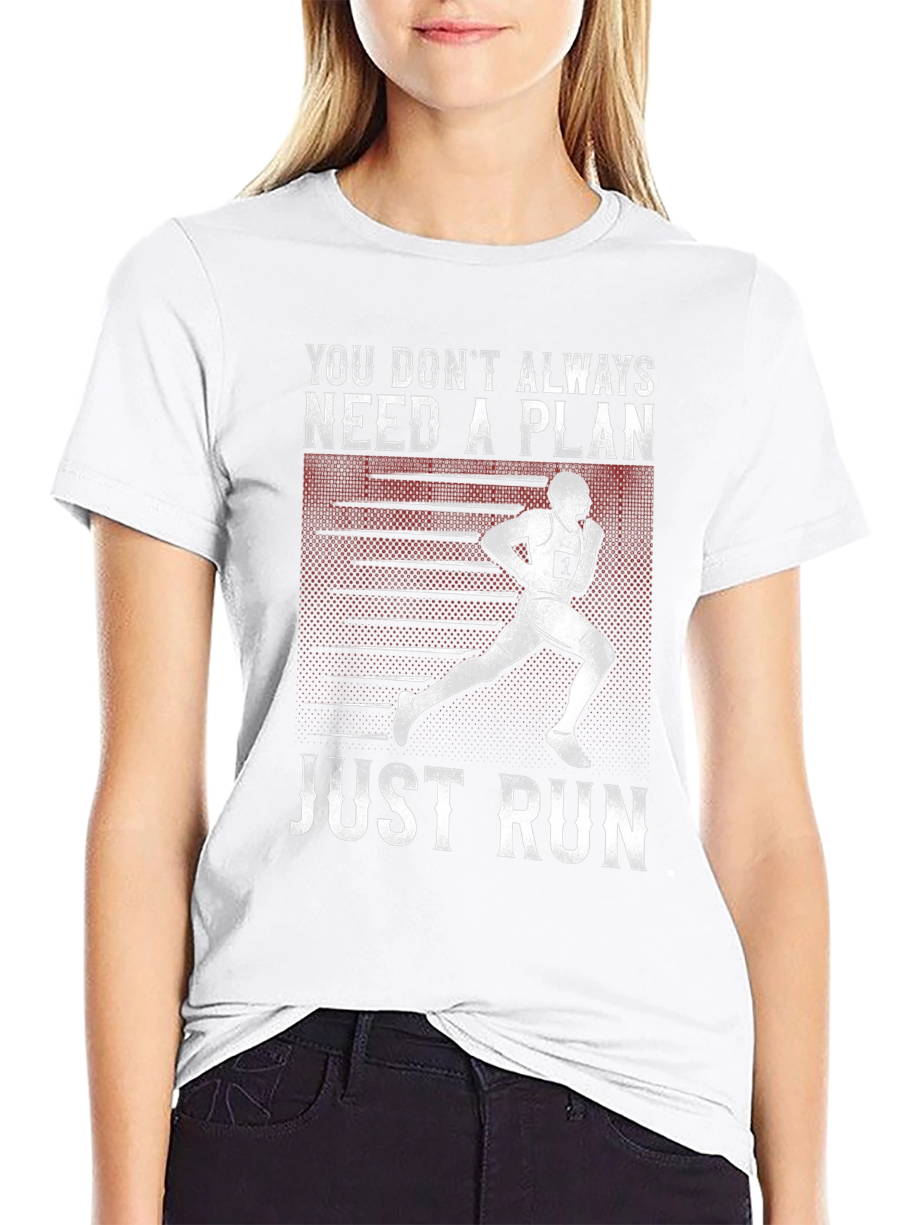 Runners Motivation T-Shirt - Just Run!