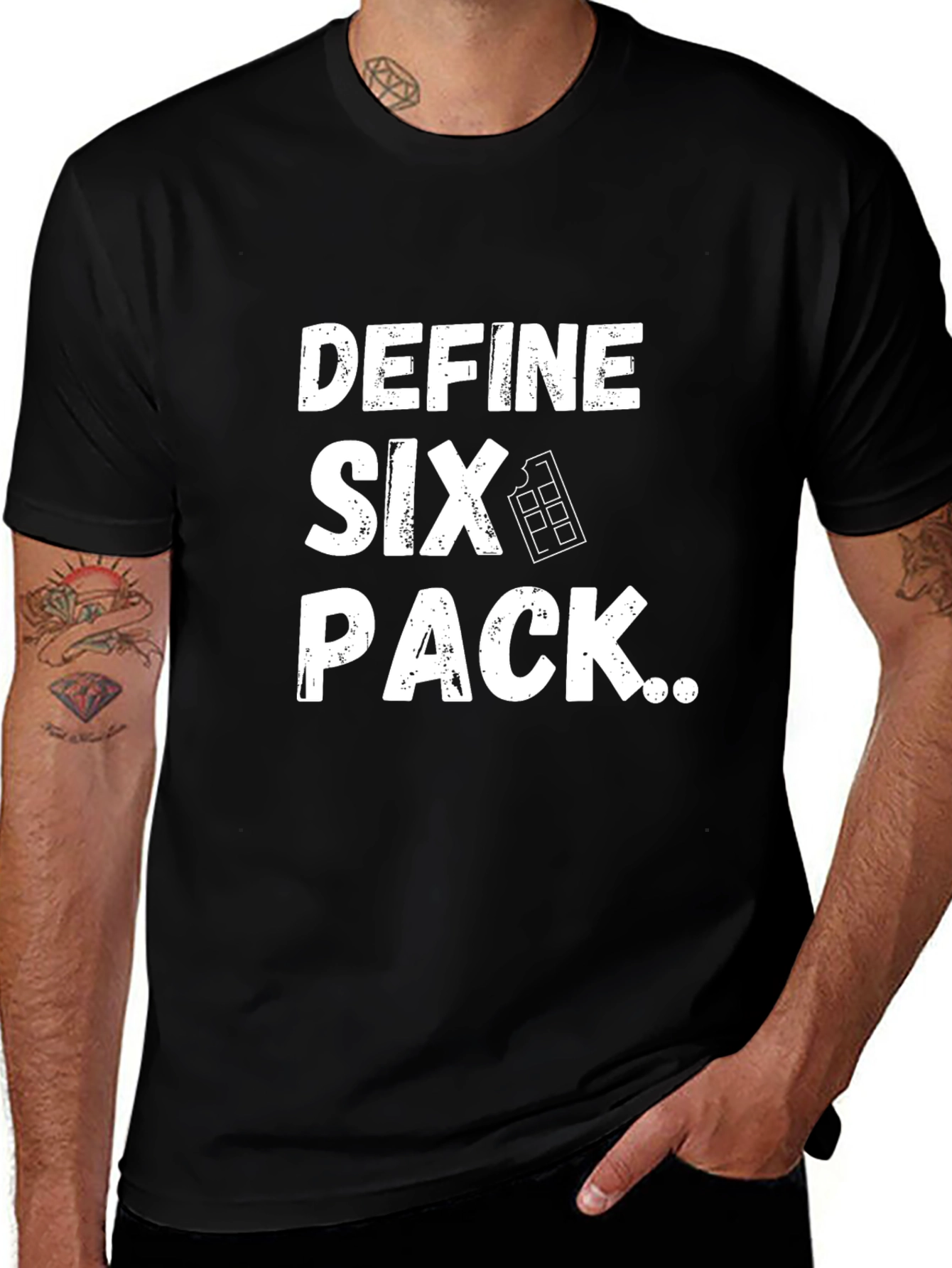 Define Six Pack T-Shirt - Funny Chocolate Lover Tee