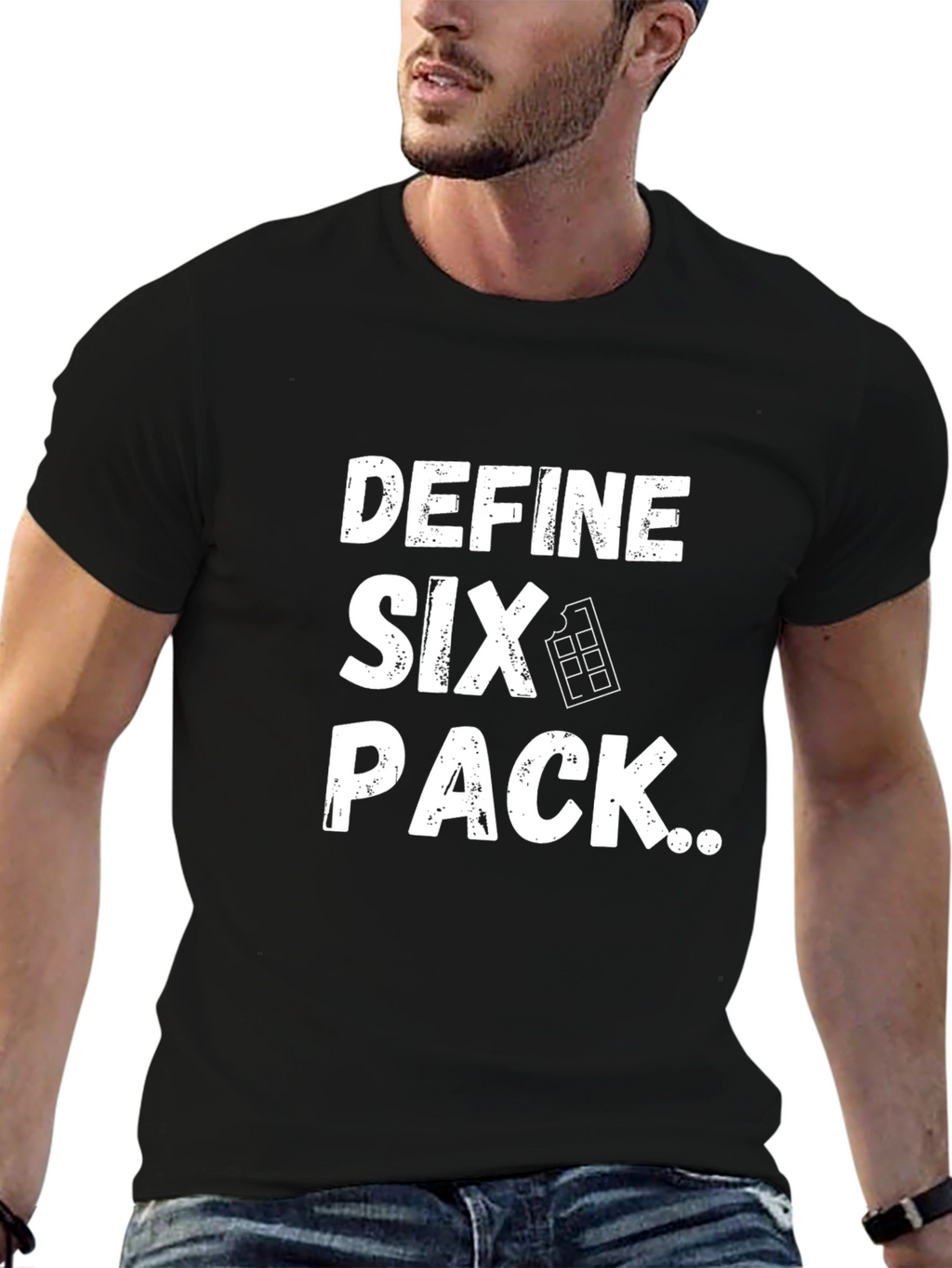 Define Six Pack T-Shirt - Funny Chocolate Lover Tee