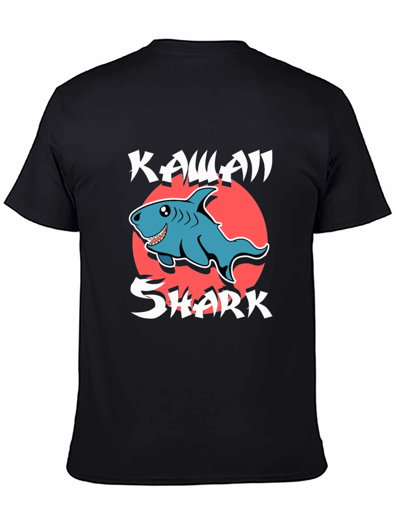 Kawaii Shark T-Shirt - Cute Cartoon Graphic Tee