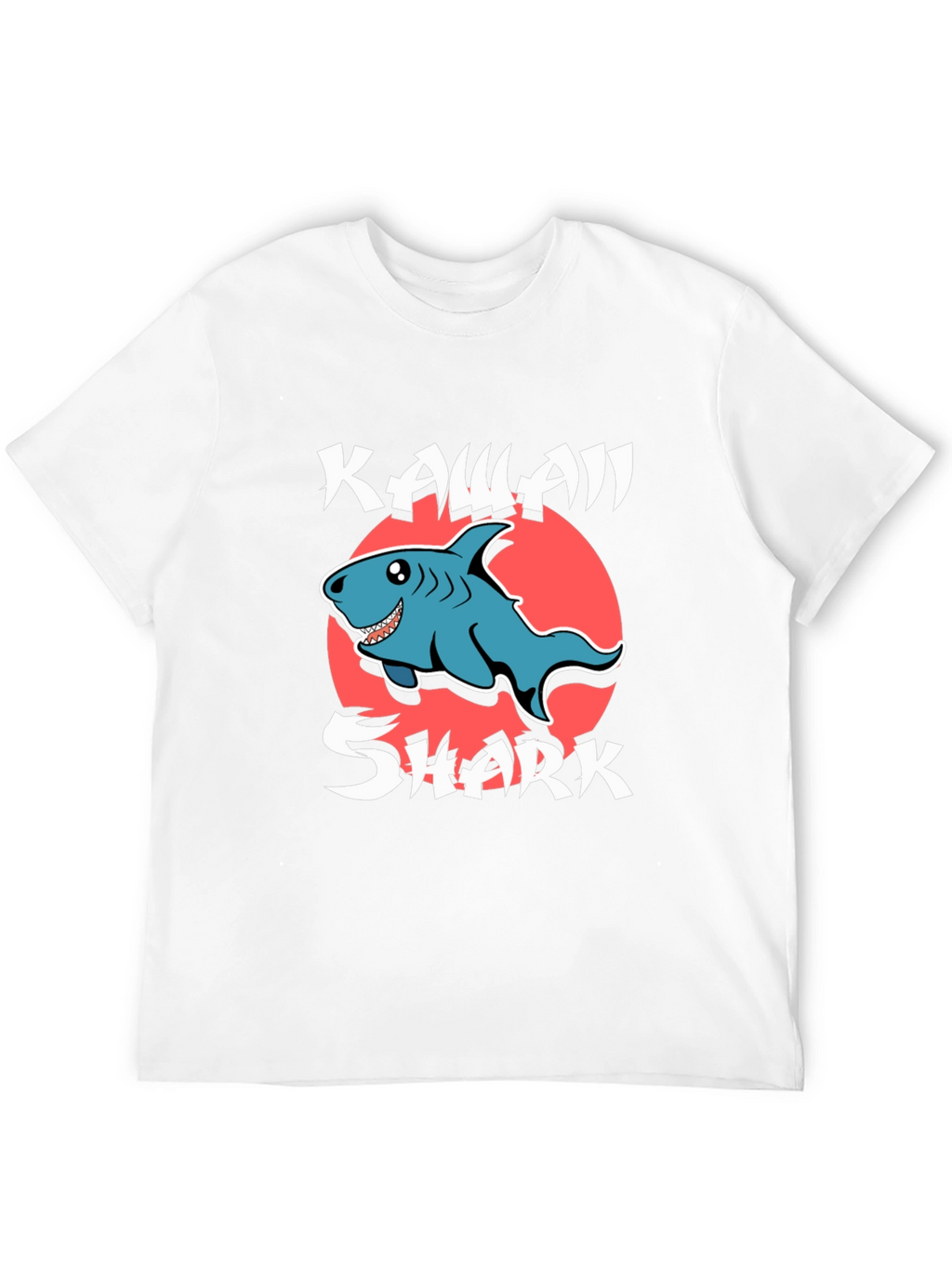 Kawaii Shark T-Shirt - Cute Cartoon Graphic Tee