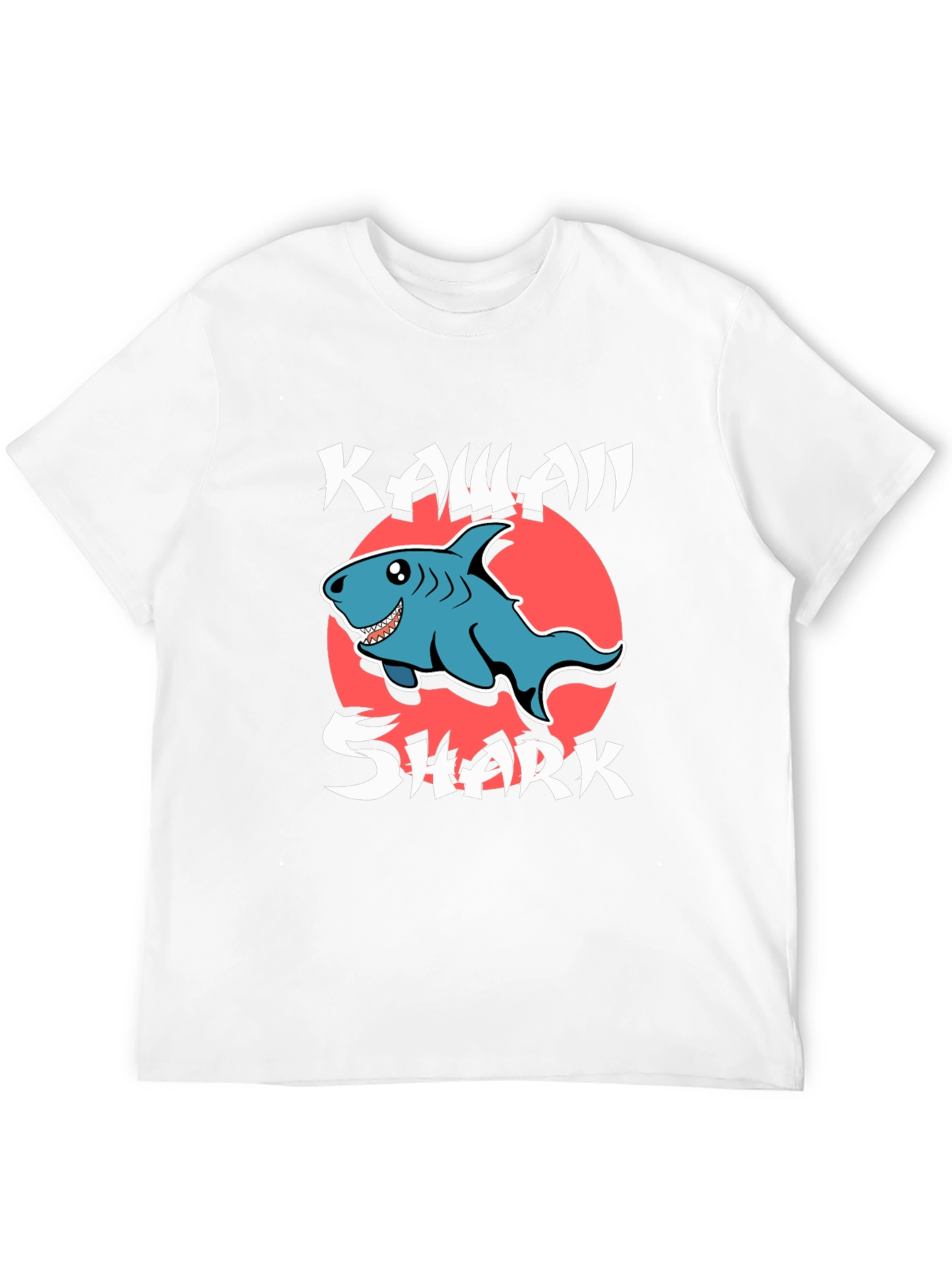 Kawaii Shark T-Shirt - Cute Cartoon Graphic Tee