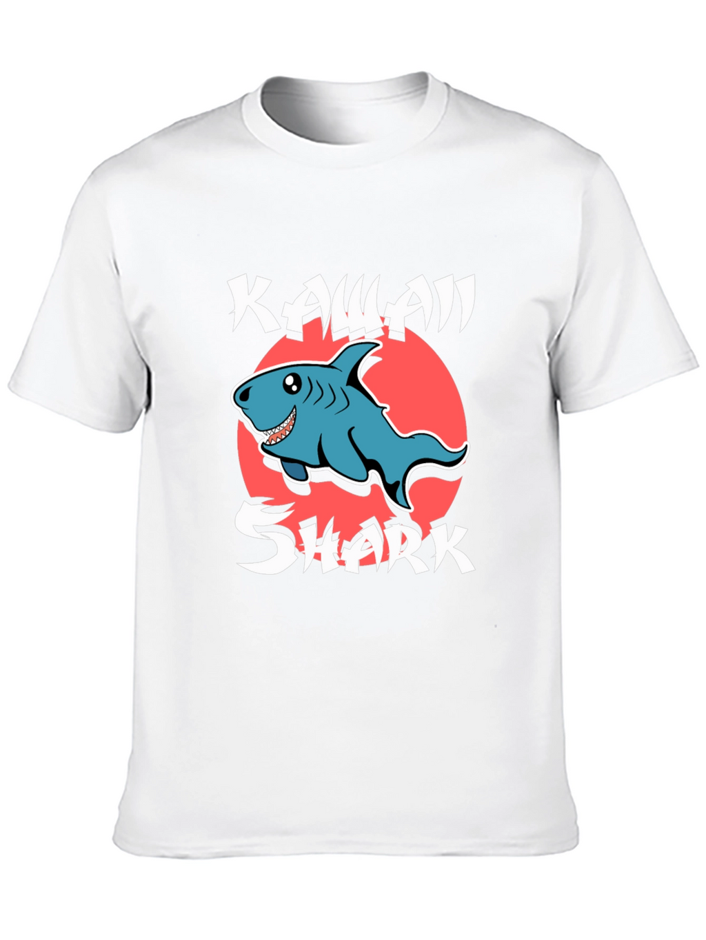 Kawaii Shark T-Shirt - Cute Cartoon Graphic Tee