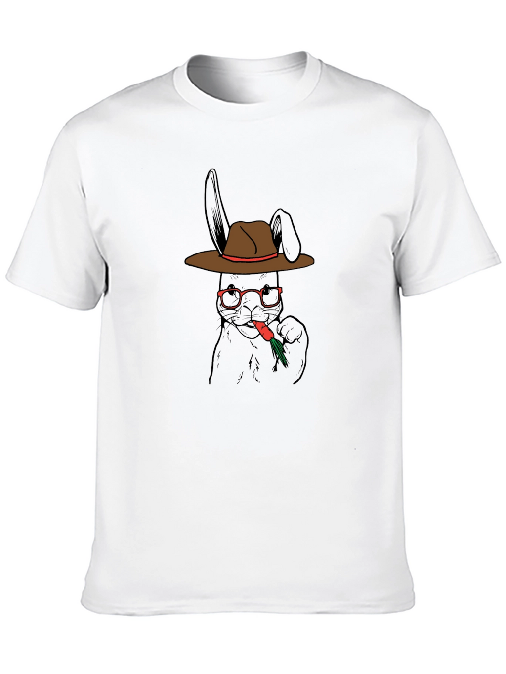 Cool Rabbit in Hat Graphic Tee