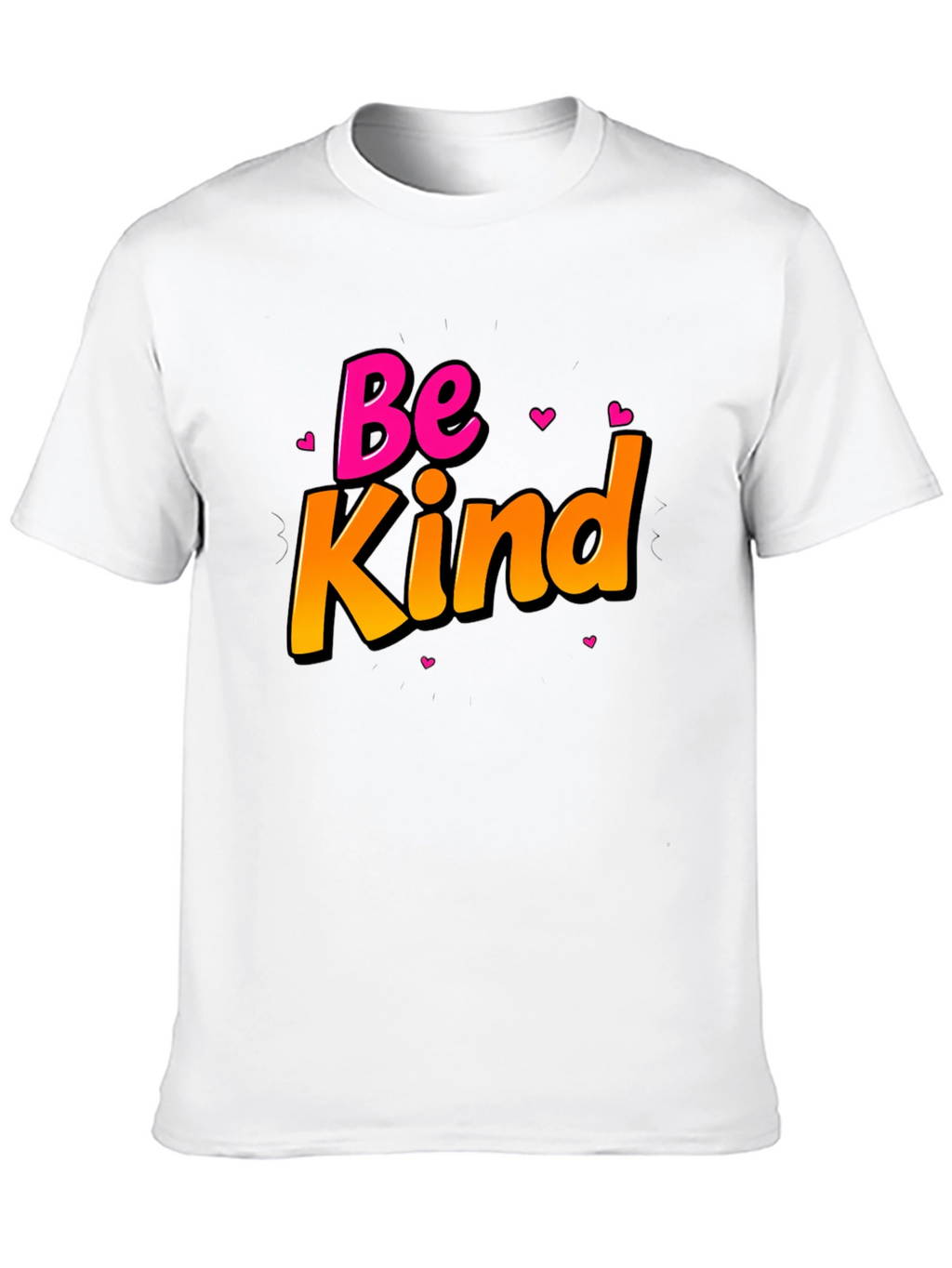 Be Kind Black T-Shirt - Positive Message Tee